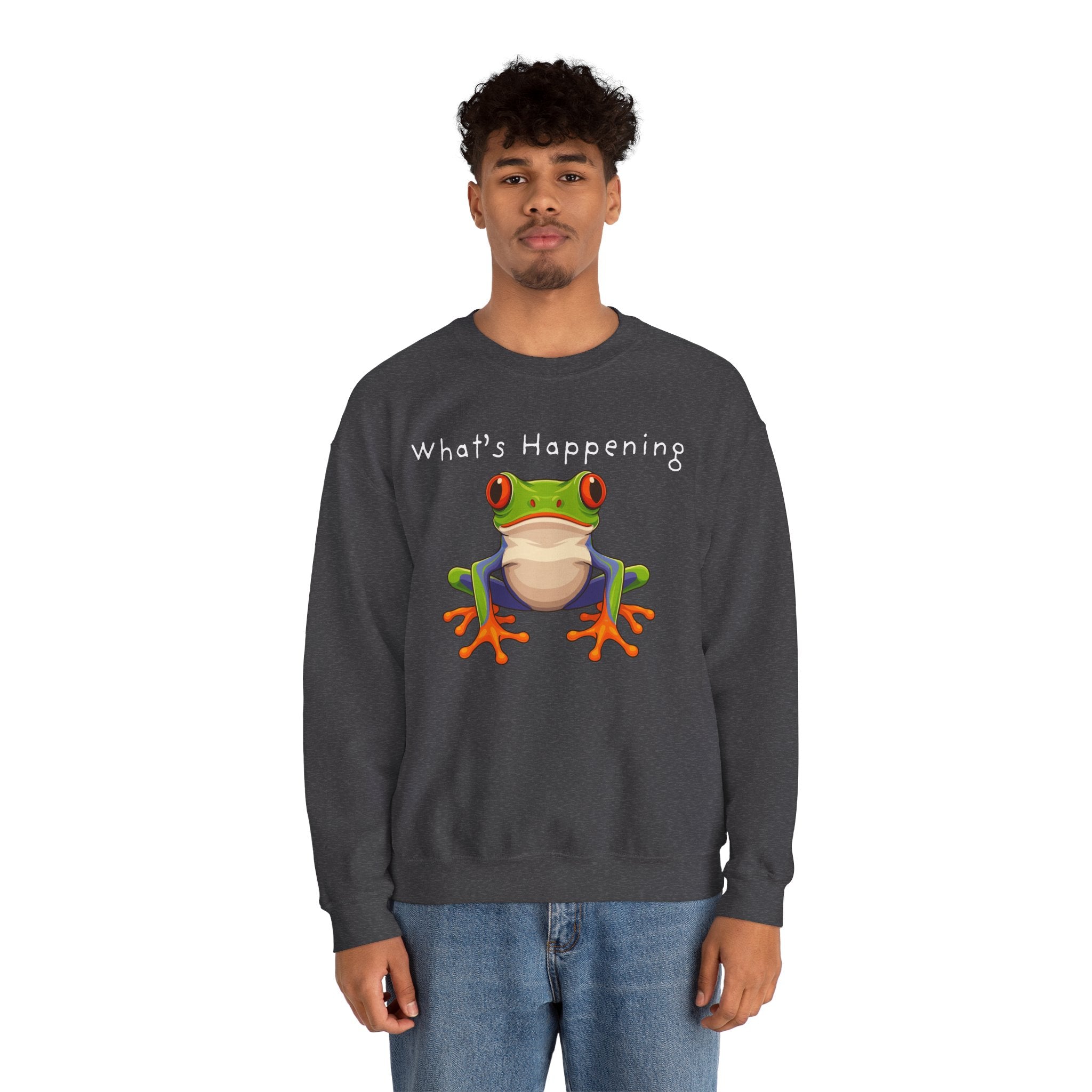 What's Happening Frog Crewneck Sweatshirt