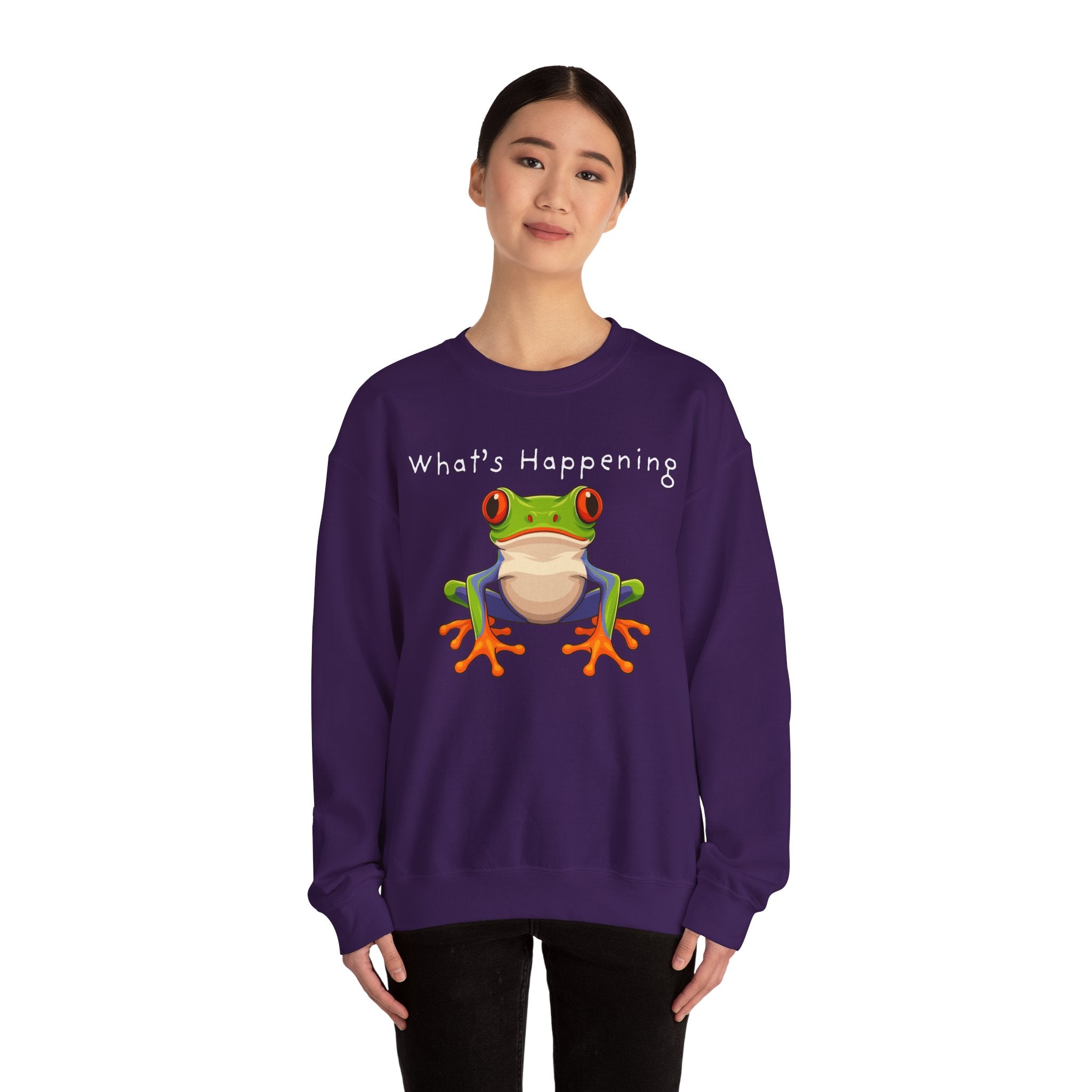 What's Happening Frog Crewneck Sweatshirt