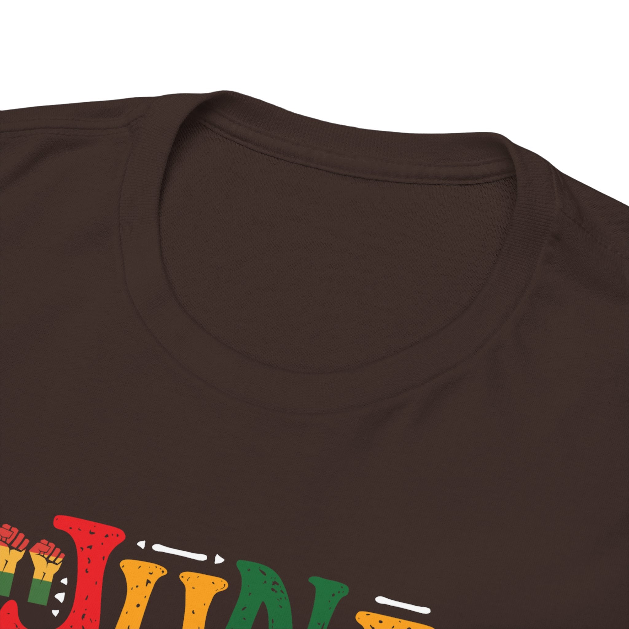 Juneteenth Graphic T-Shirt — Colorful Retro "Juneteenth" Tee (Jun 19 Celebration)