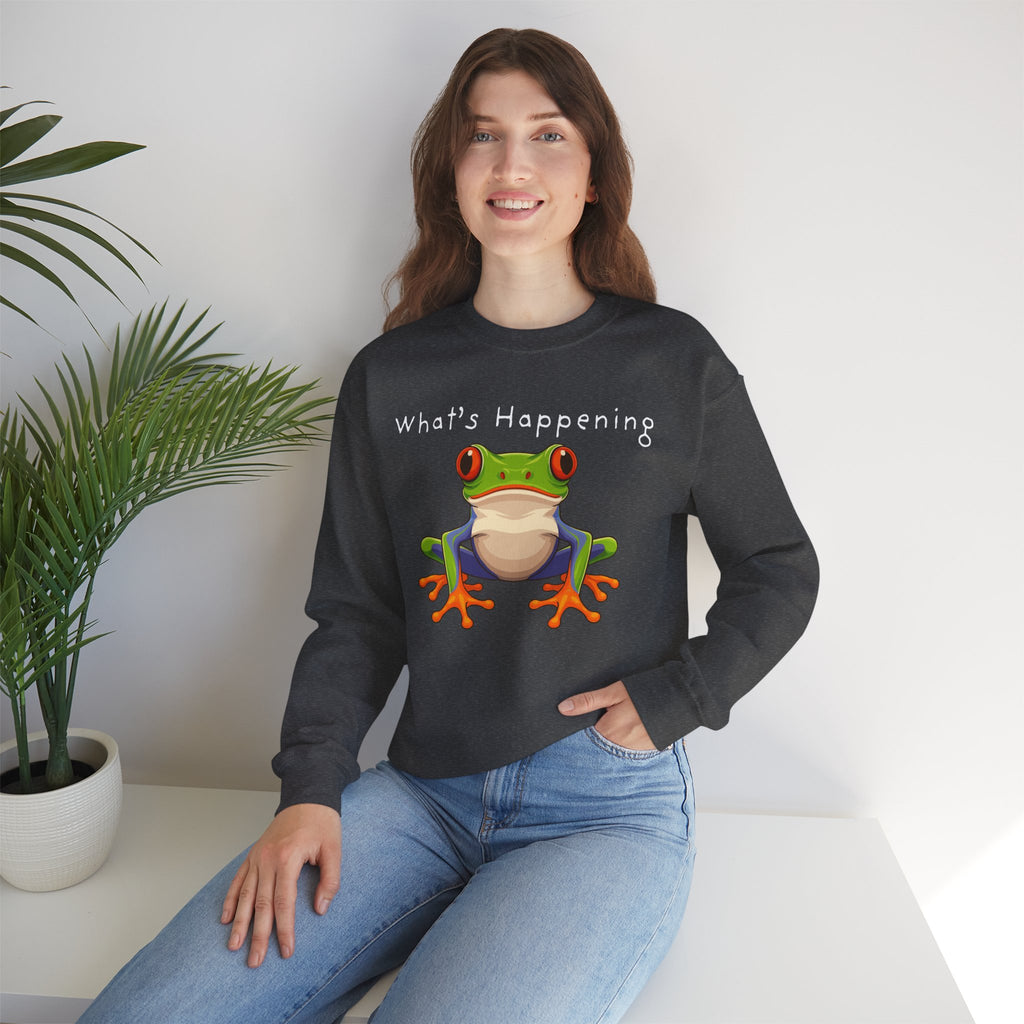 What's Happening Frog Crewneck Sweatshirt