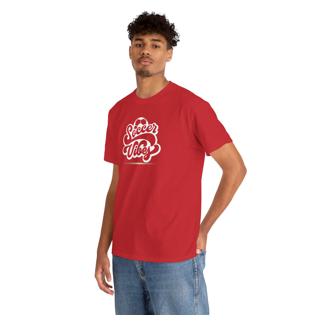 Soccer Vibes T-Shirt — Retro Script Soccer Tee
