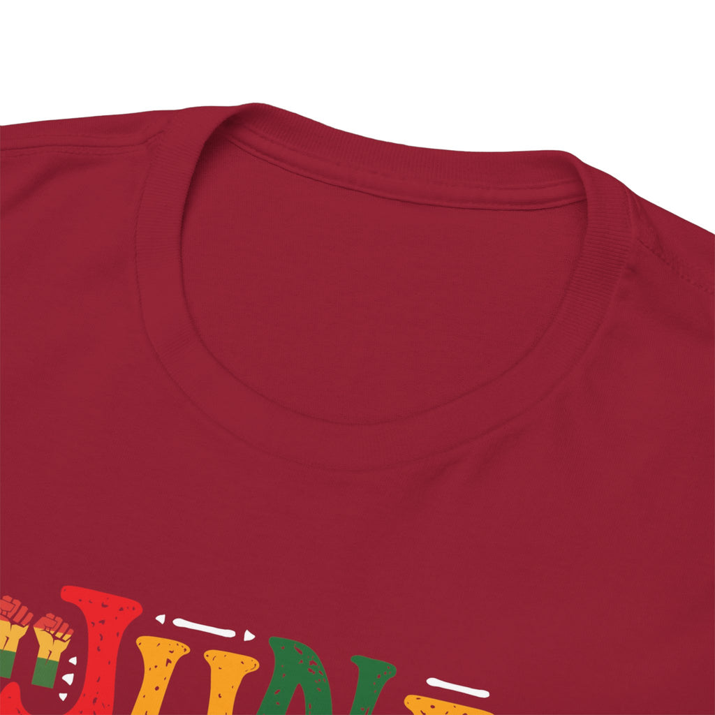 Juneteenth Graphic T-Shirt — Colorful Retro "Juneteenth" Tee (Jun 19 Celebration)