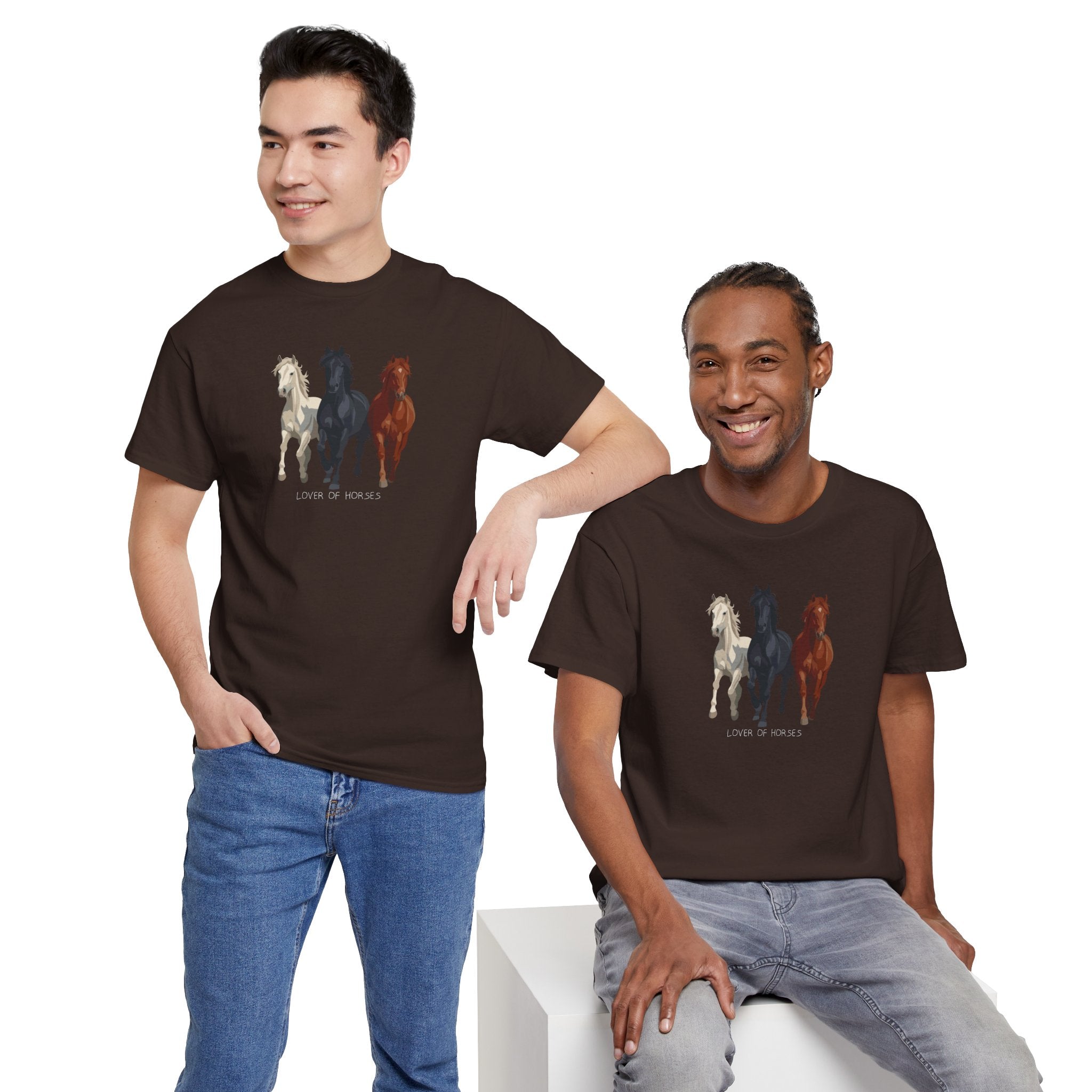 T-Shirt — Three Horses 'Love is Love' Pride Graphic Tee
