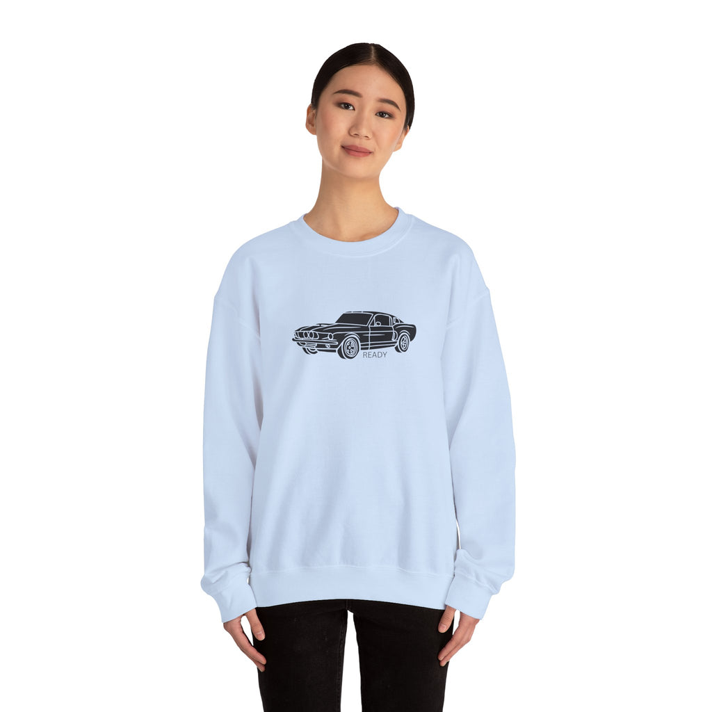 Classic Mustang Outline Crewneck Sweatshirt