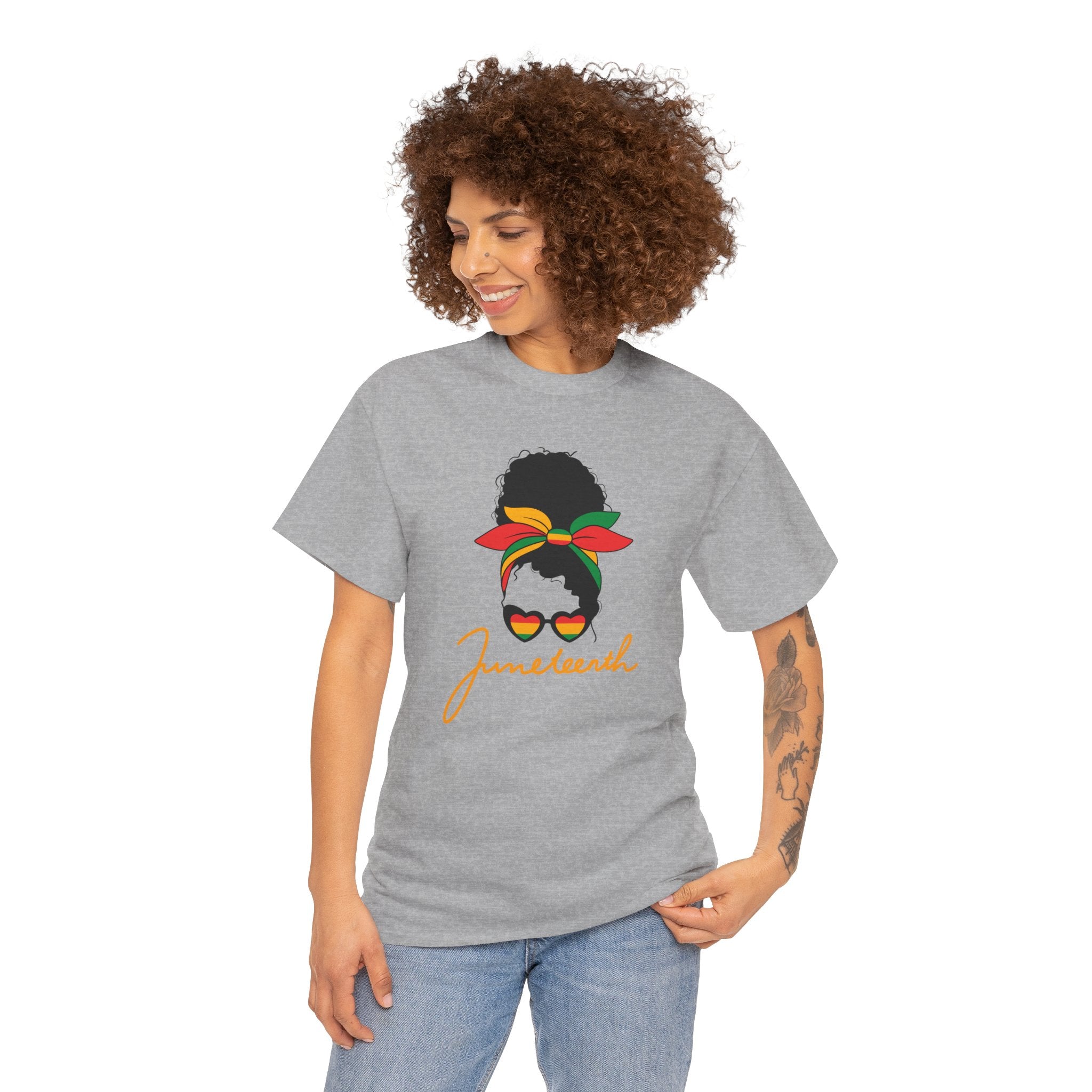 Juneteenth Afro Puff Tee — Juneteenth Celebration T-Shirt