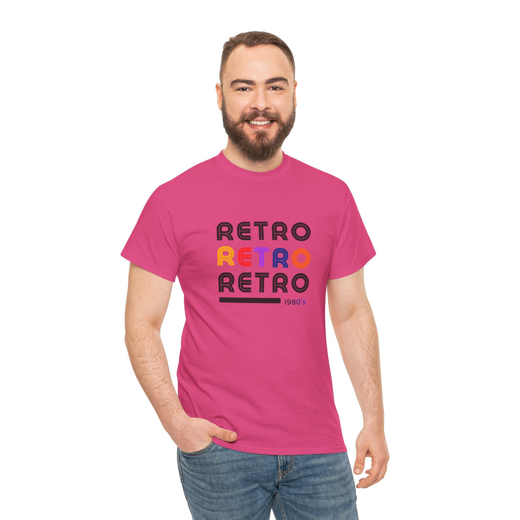 Retro Repeat Tee — Vintage 1980s-Inspired Graphic T-Shirt