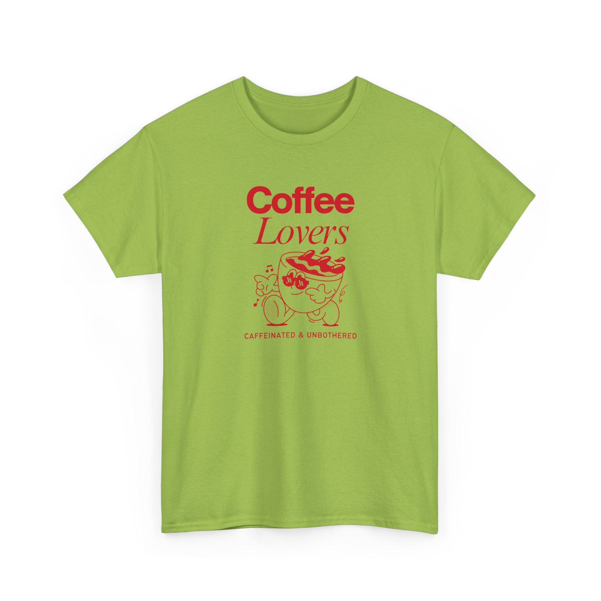 Coffee Lovers T-Shirt — Cute Red Coffee Cup Graphic Tee