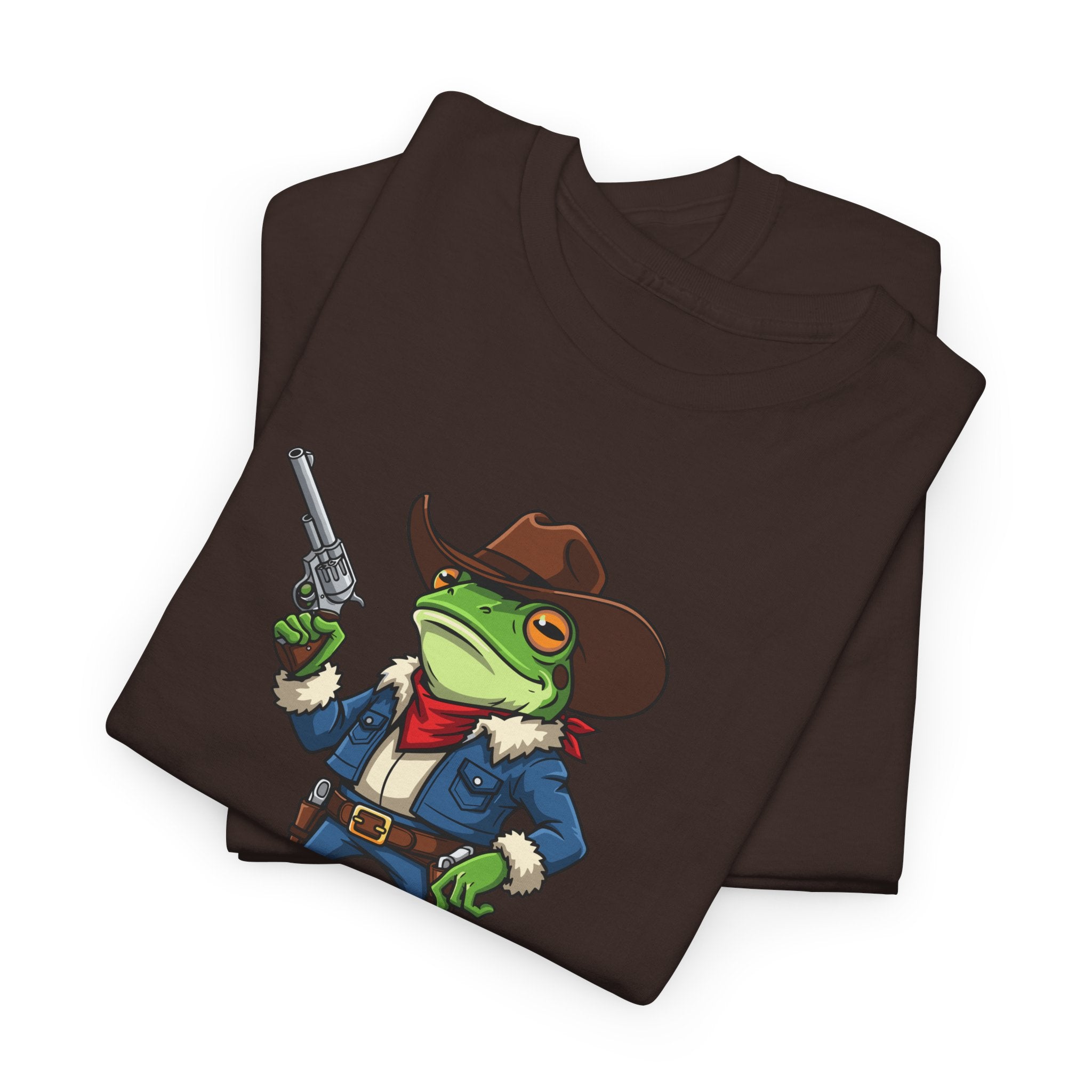 Cowboy Frog T-Shirt - "Croak Around & Find Out" Funny Western Graphic Tee