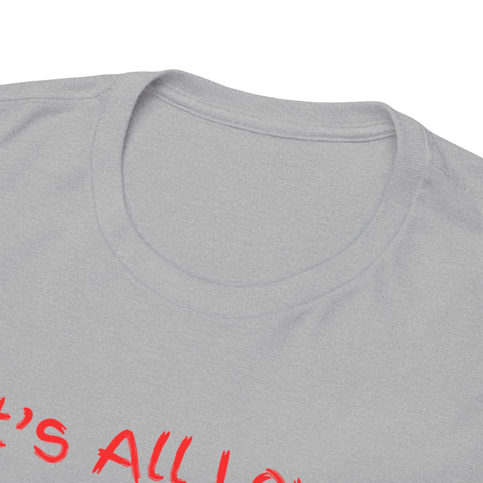 It's All Love Tee — Minimal Red Script Graphic T-Shirt