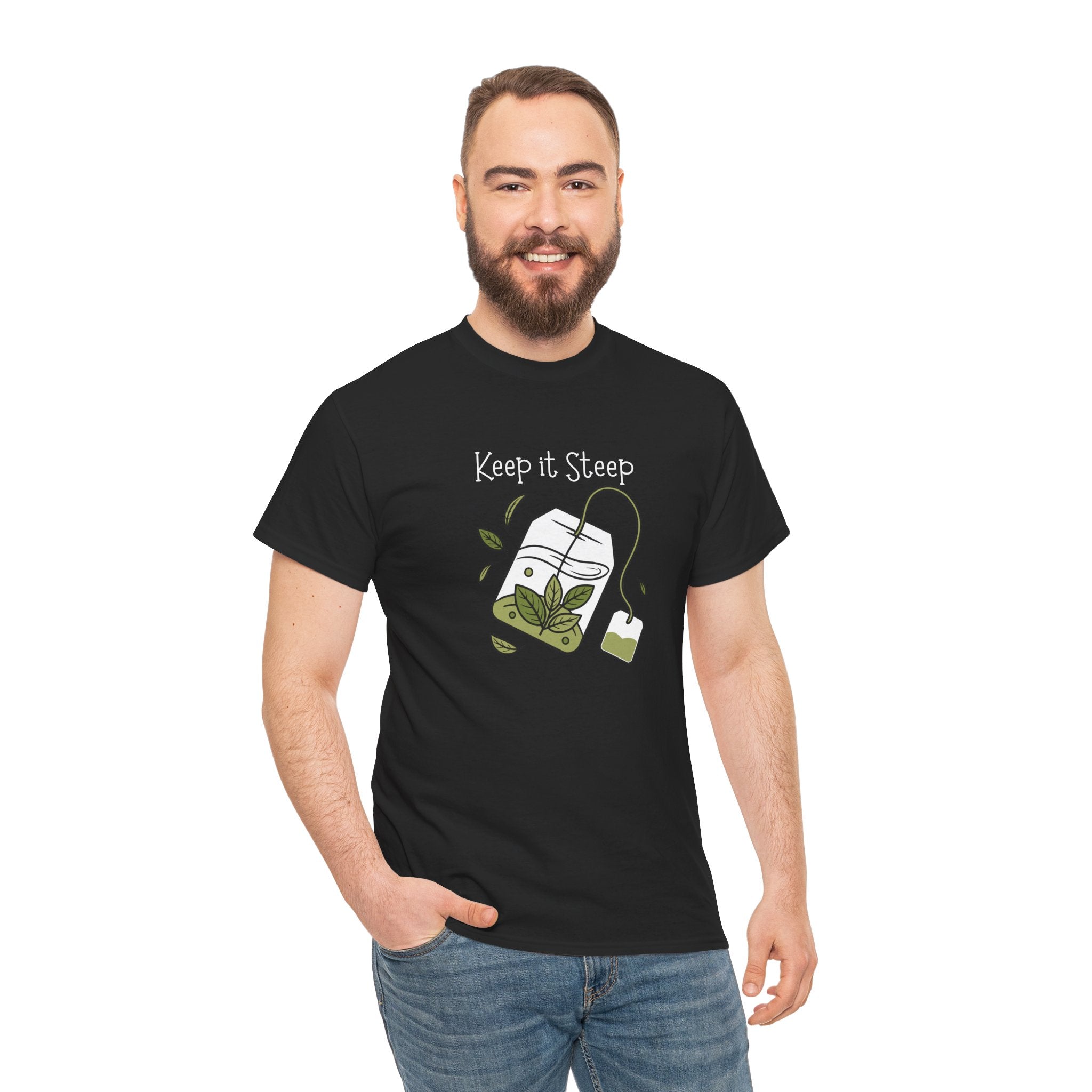 Keep It Steep Tea T-Shirt — Cute Tea Bag Graphic Tee for Tea Lovers
