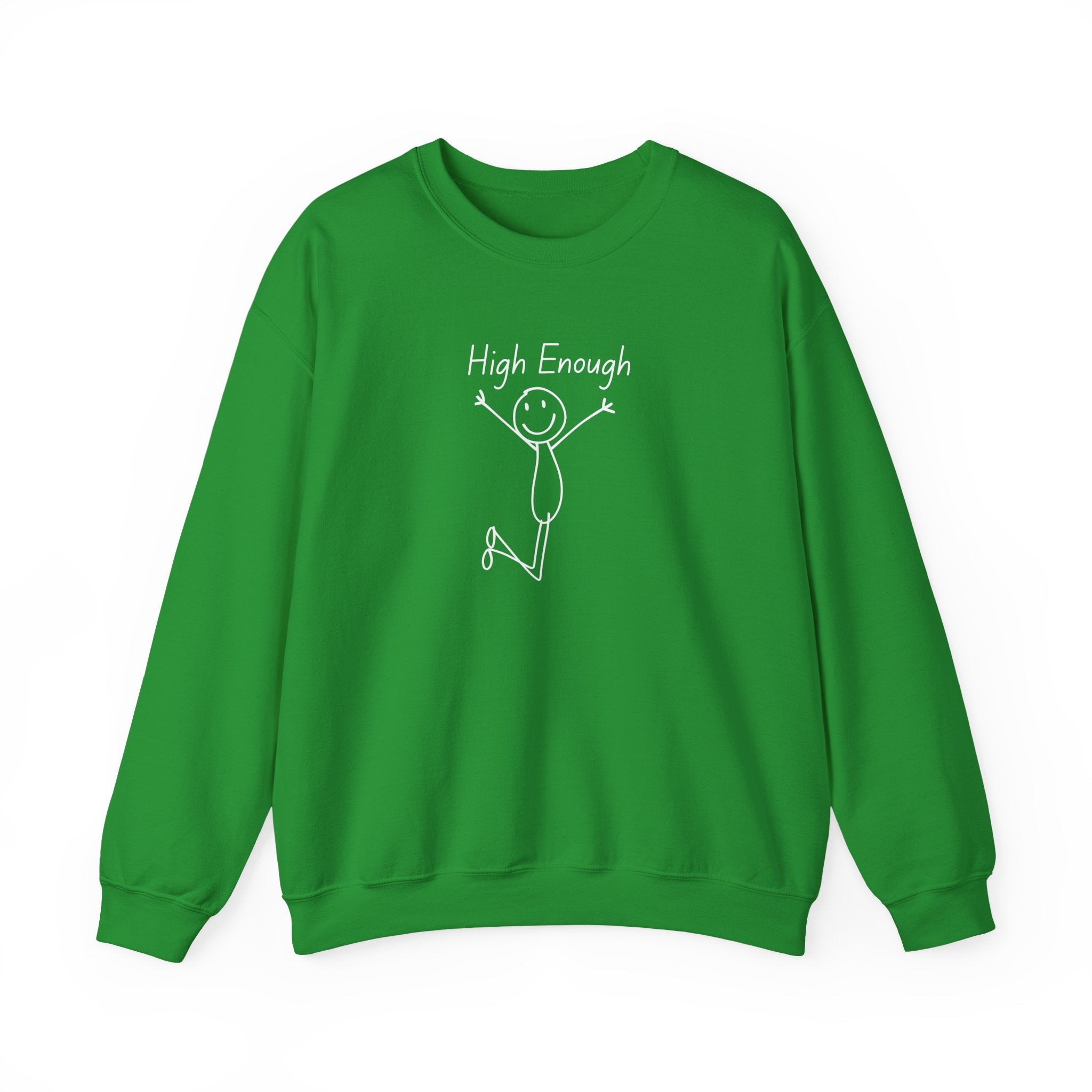 High Enough Stick Figure Crewneck Sweatshirt