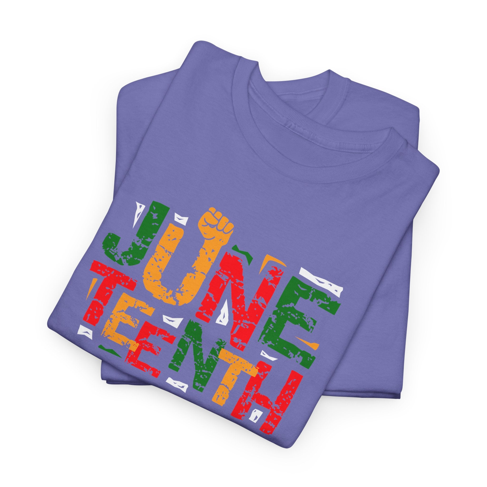 Juneteenth Celebration T-Shirt — "Made Us Stronger" Floral Block Letter Tee
