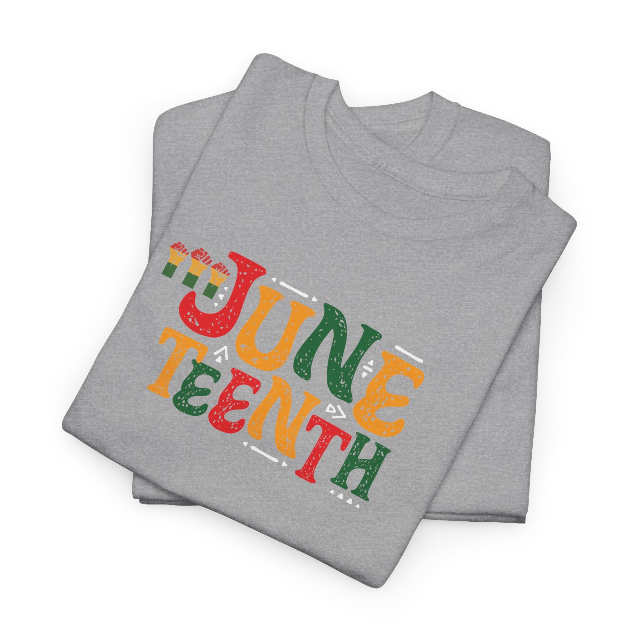 Juneteenth Graphic T-Shirt — Colorful Retro "Juneteenth" Tee (Jun 19 Celebration)
