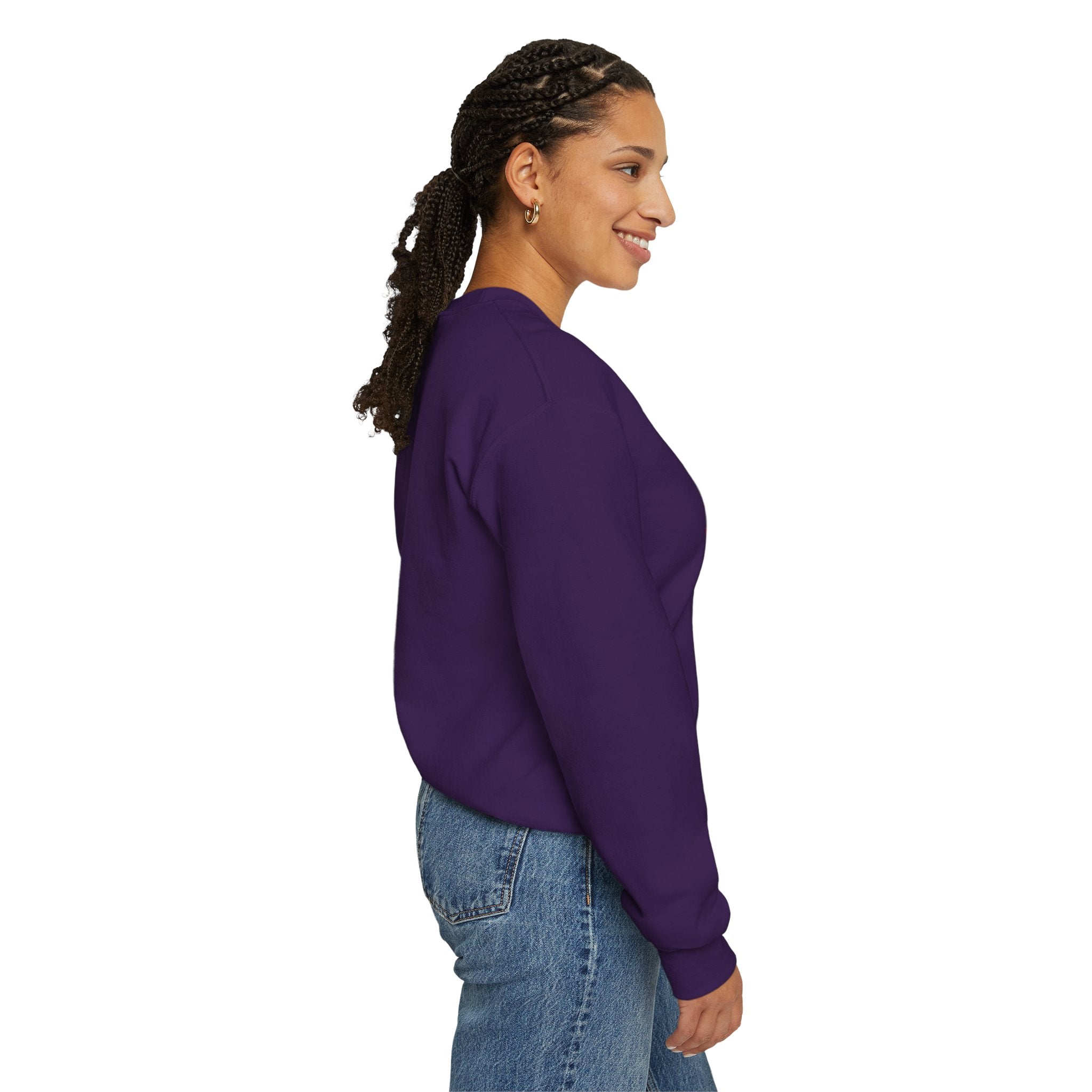 Believe in Yourself Crewneck Sweatshirt — Rainbow Inspirational Graphic