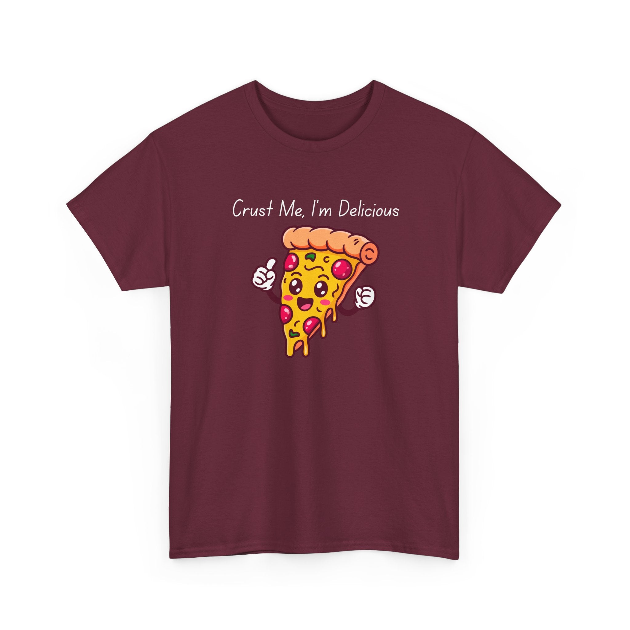 Pizza Slice Tee — "Crust Me, I'm Delicious" Funny Pizza Graphic Shirt