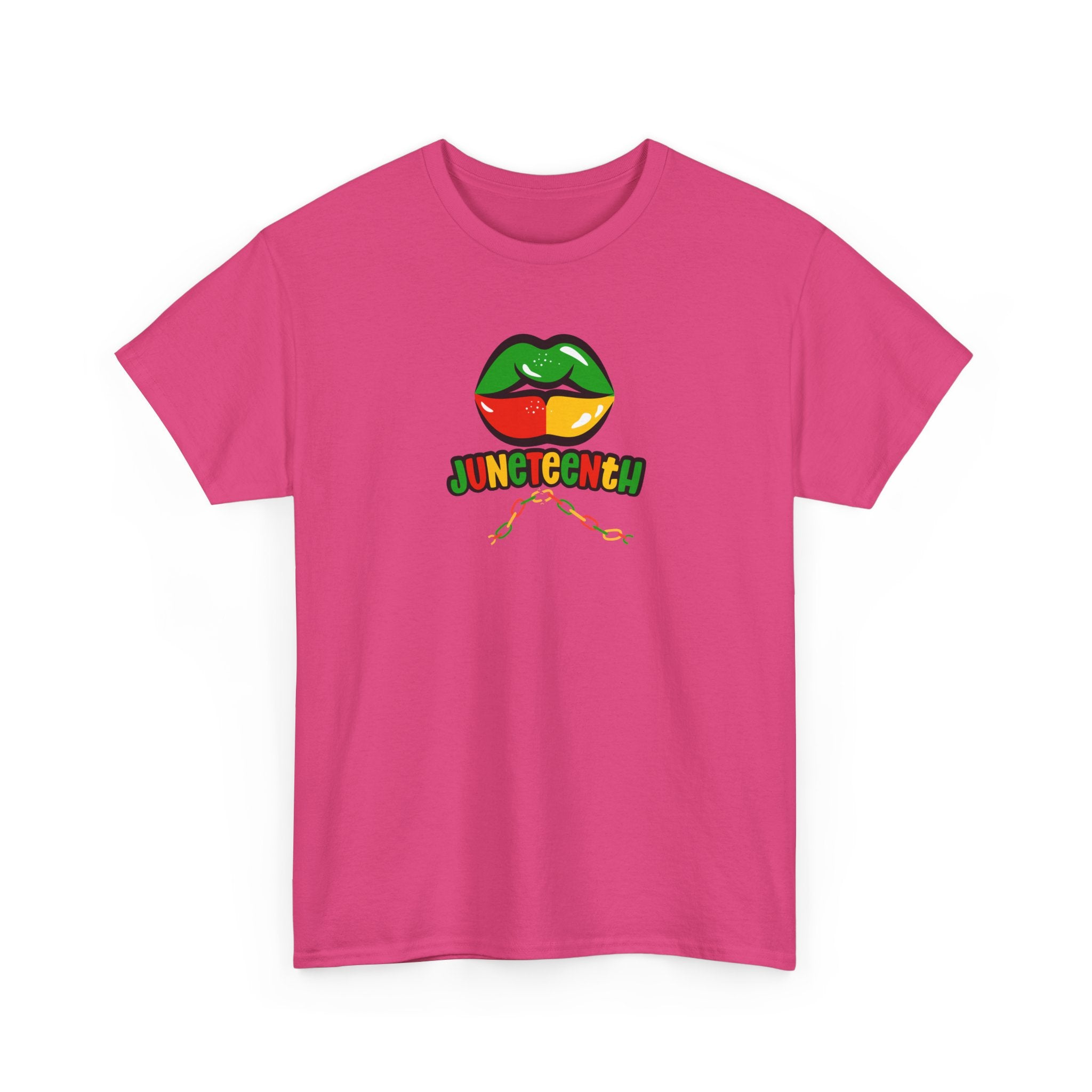 Juneteenth Lips Graphic Tee - Black History Celebration Shirt