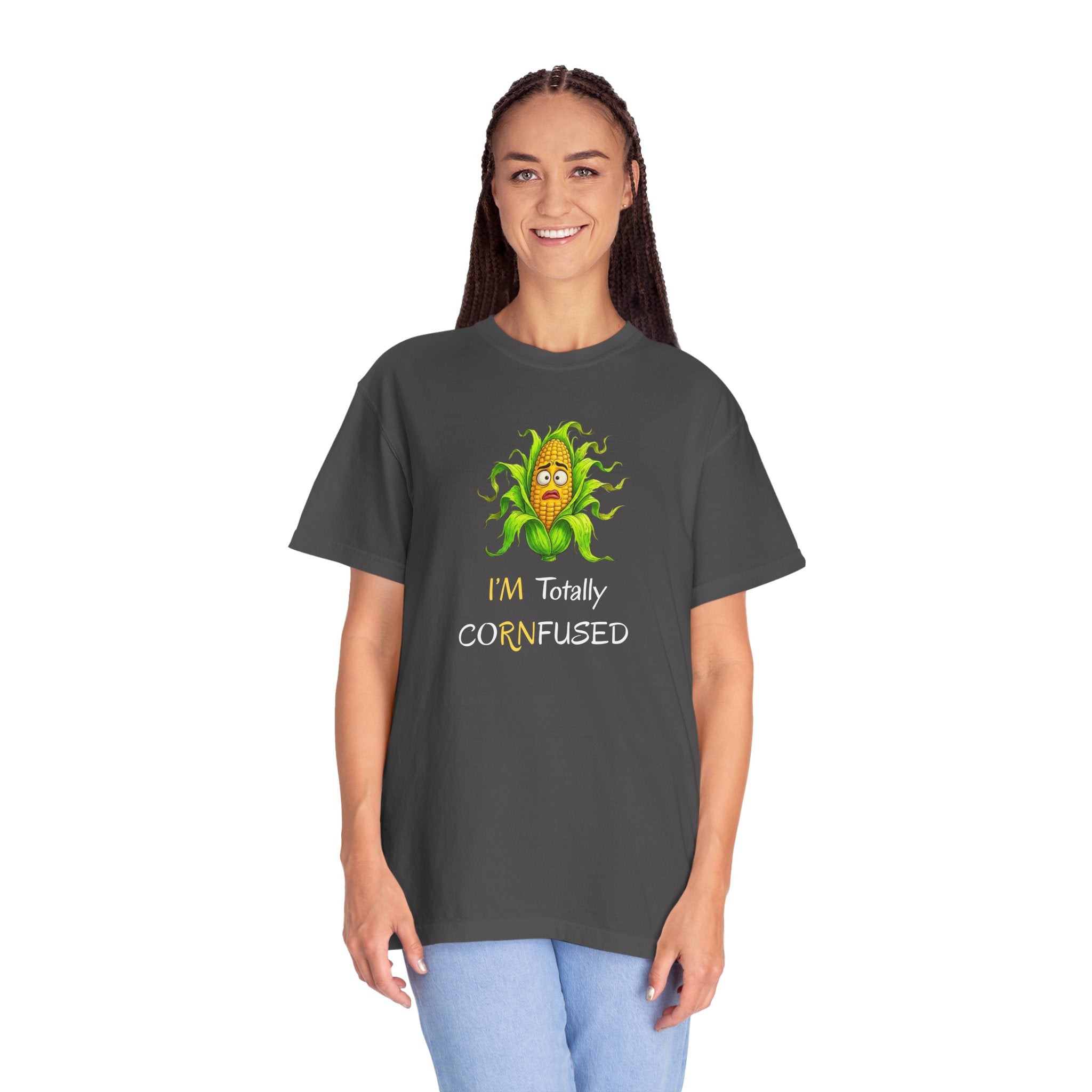 I'm Totally CORNfused Tee — Funny Corn Pun T-Shirt