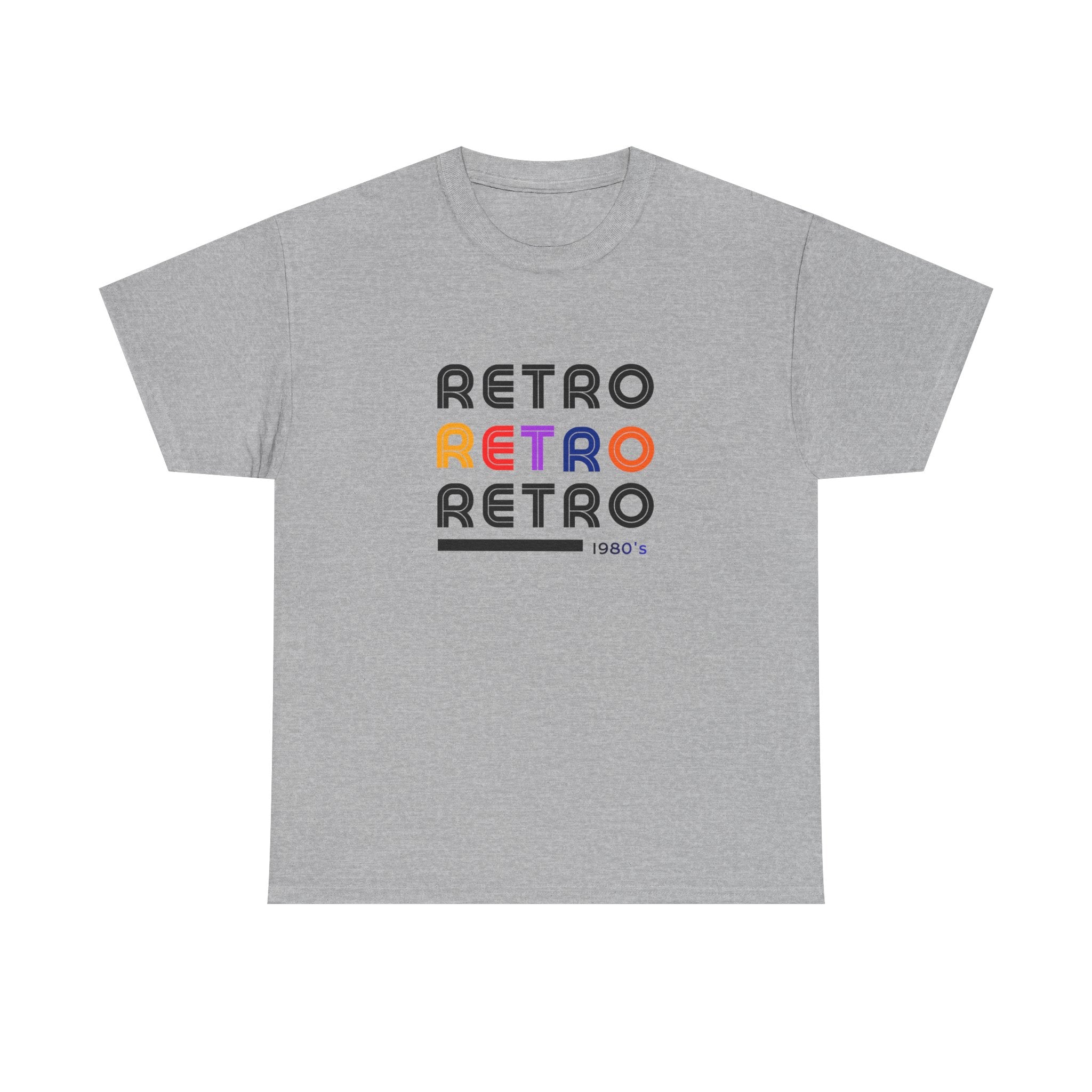 Retro Repeat Tee — Vintage 1980s-Inspired Graphic T-Shirt