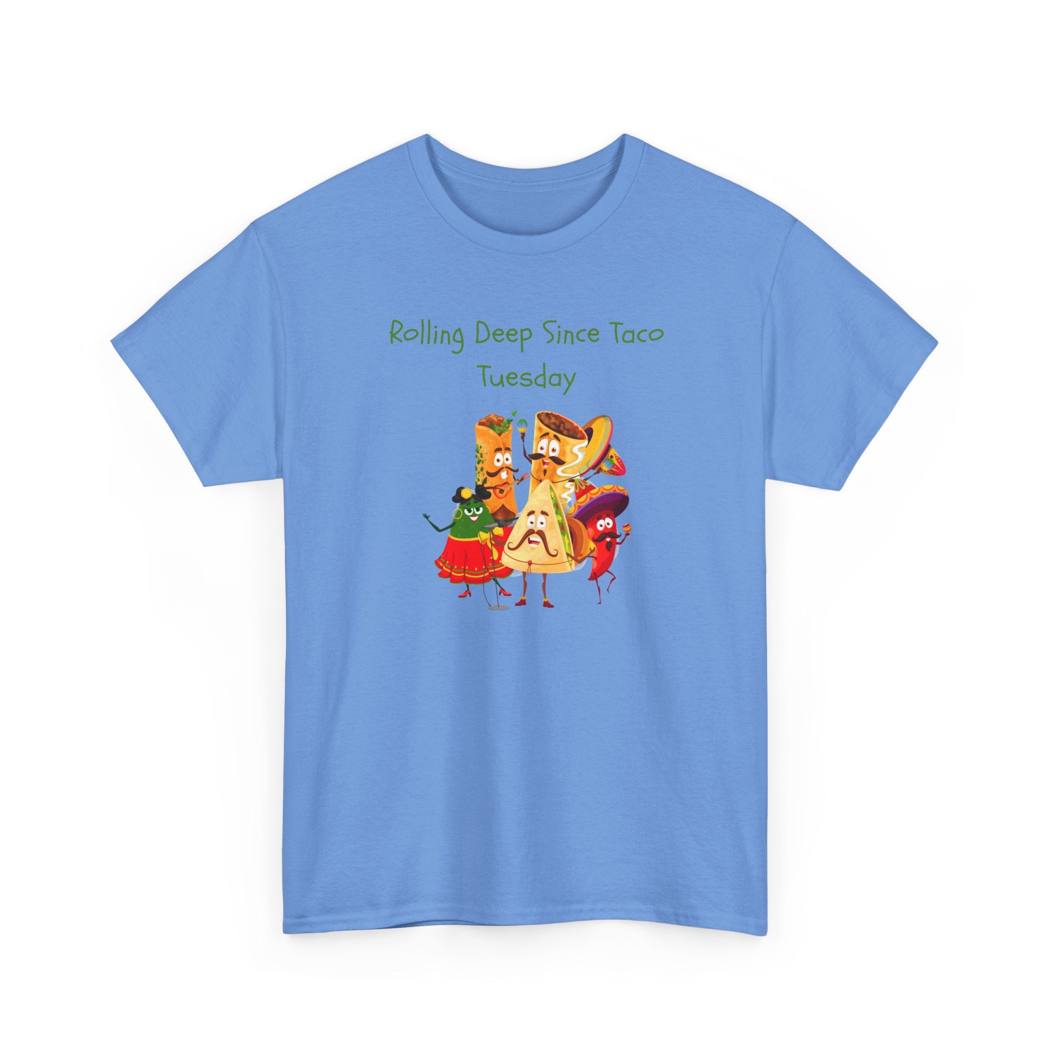 Taco Tuesday Graphic Tee — "Rolling Deep Since Taco Tuesday" Funny Mexican Food Shirt