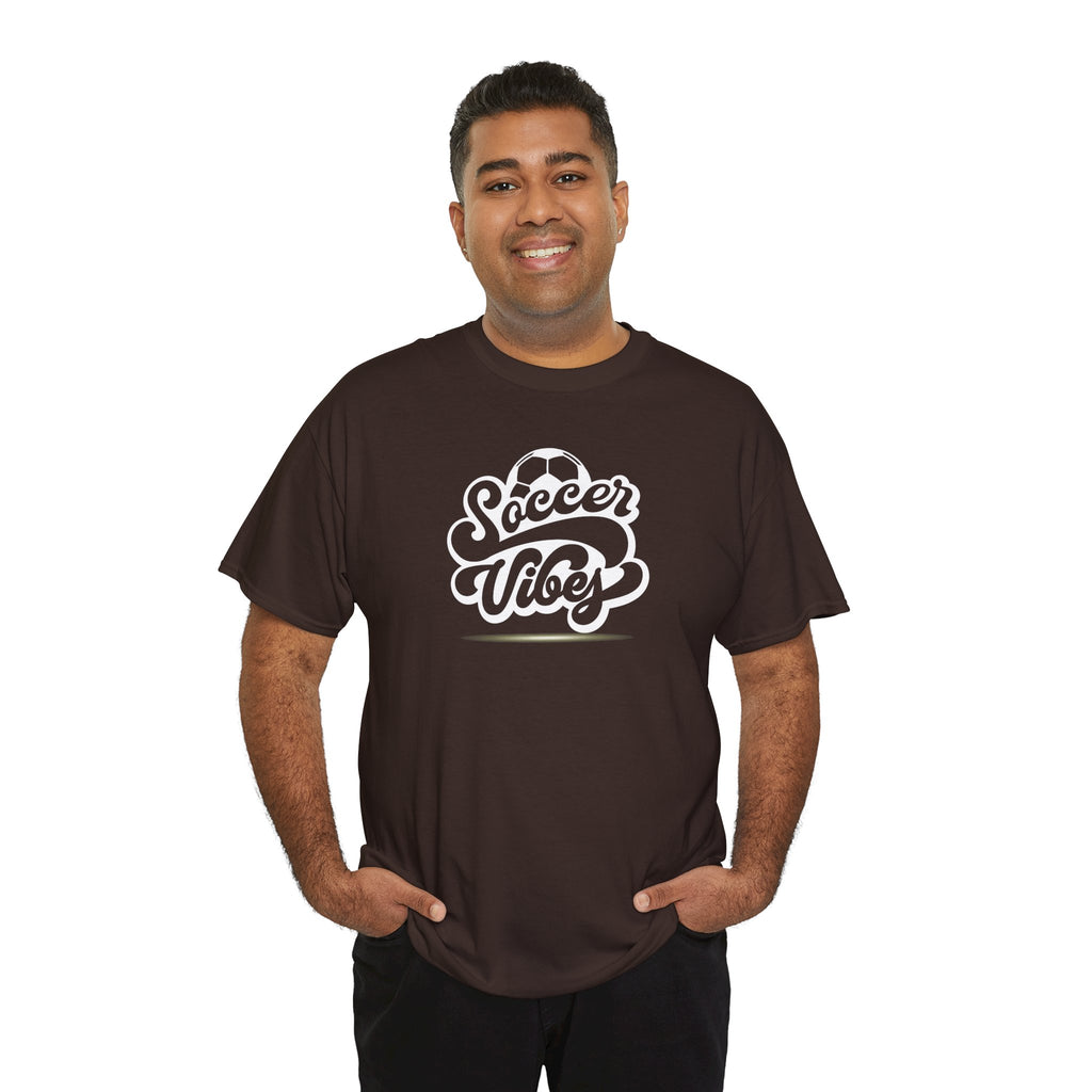 Soccer Vibes T-Shirt — Retro Script Soccer Tee