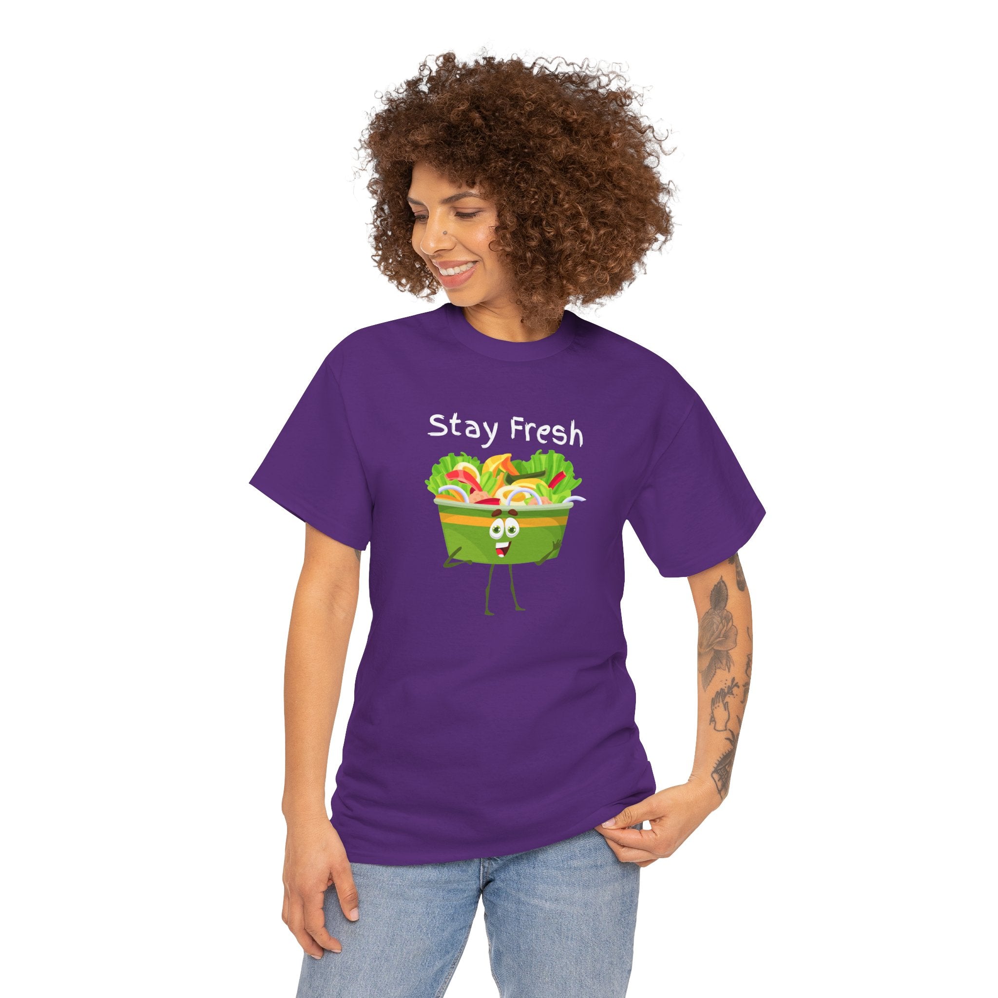 Stay Fresh Salad Tee – Cute Veggie Graphic T-Shirt