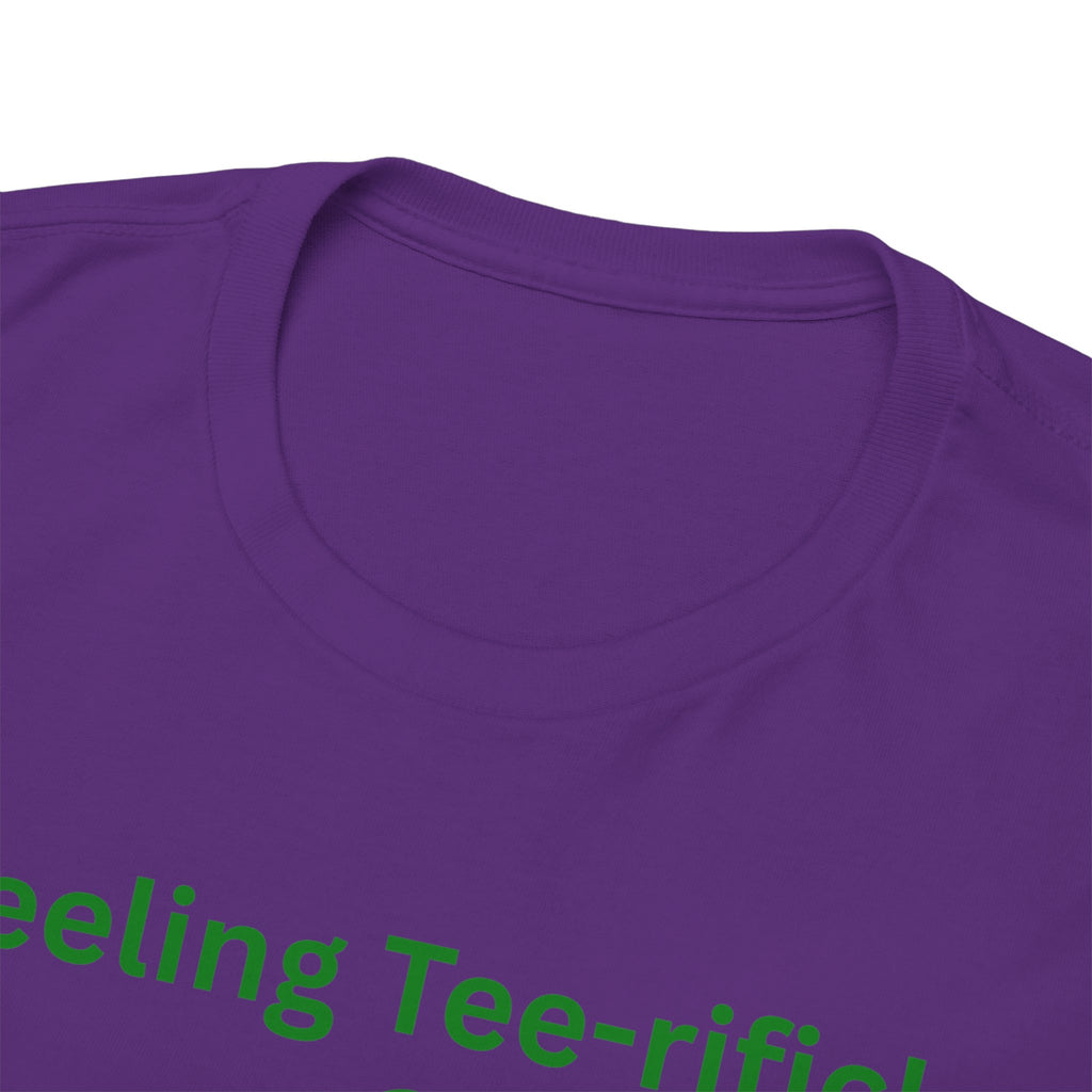 Golf Tee T-Shirt — "Feeling Tee-rific!" Vintage Golf Character Shirt