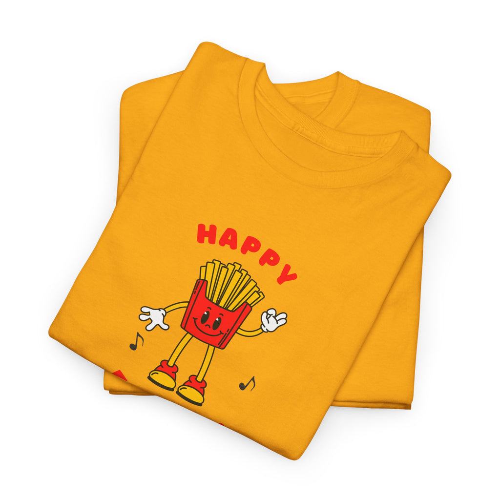 Happy Fry-Day T-Shirt — Cute Dancing Fries Graphic Tee