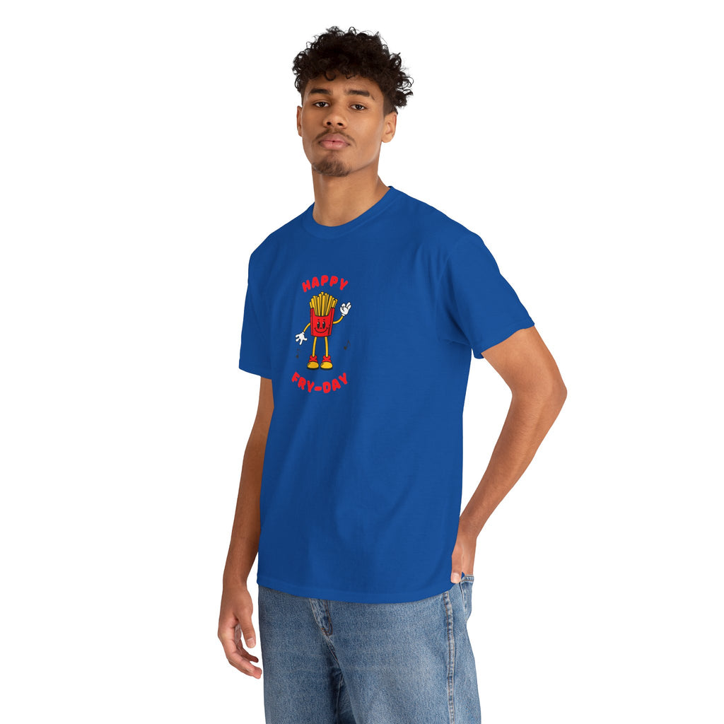 Happy Fry-Day T-Shirt — Cute Dancing Fries Graphic Tee