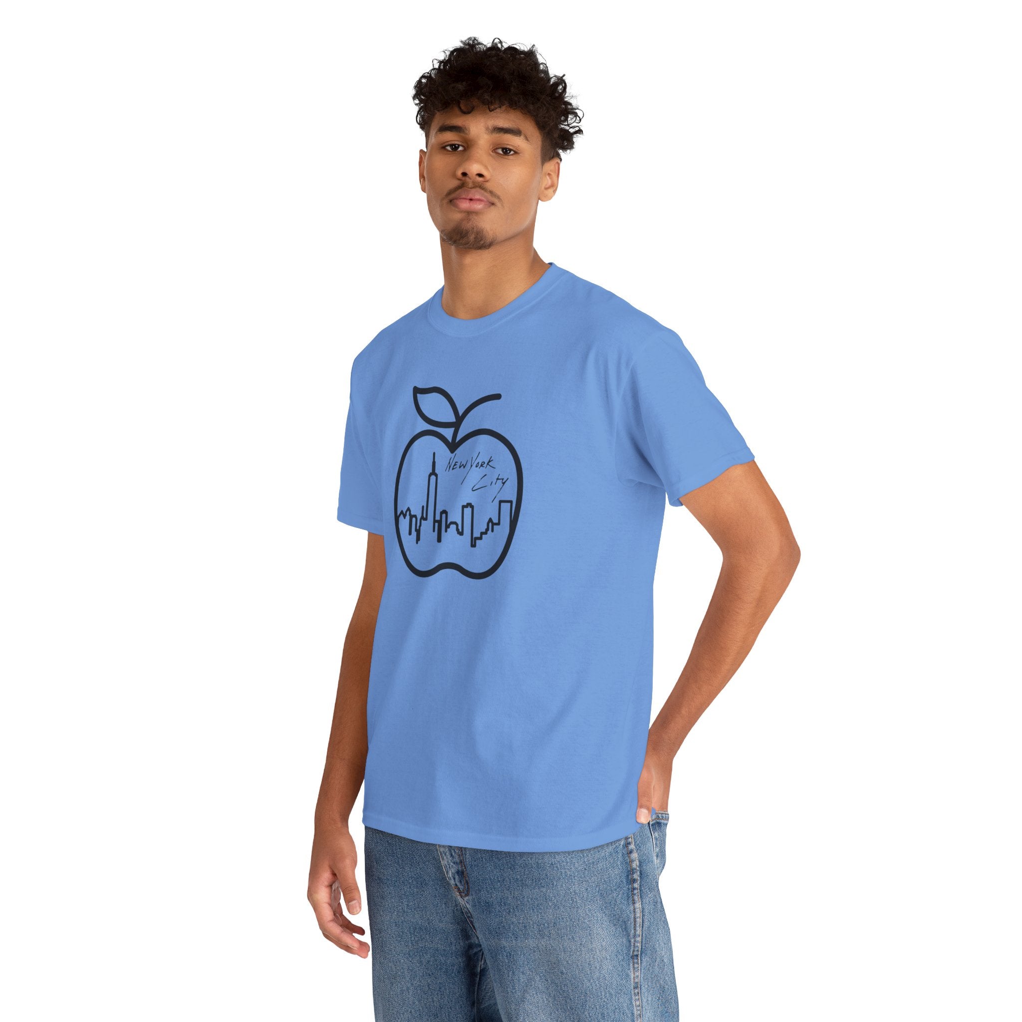 NYC Apple Skyline T‑Shirt — New York City Skyline Graphic Tee