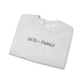 God + Family Crewneck Sweatshirt — Faith-Inspired Family Pullover