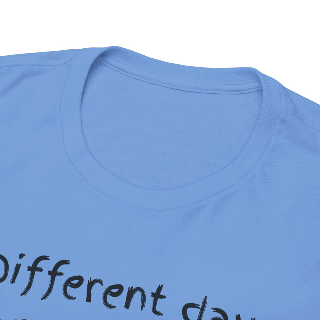 Anxiety Cartoon Tee — "Different day same ANXIETY" Mental Health Graphic T-Shirt
