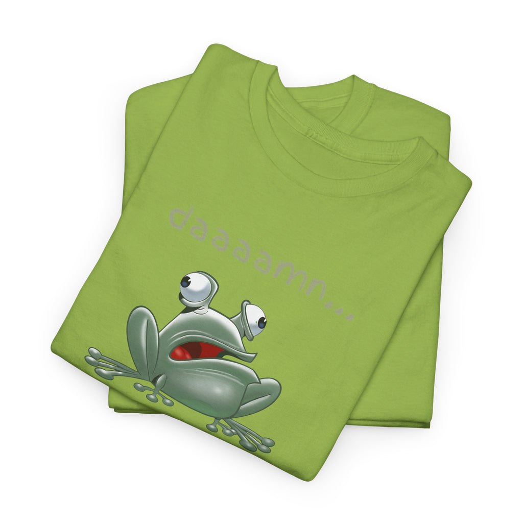 Frog "daaaamn..." T-Shirt — Funny Relaxed Frog Graphic Tee