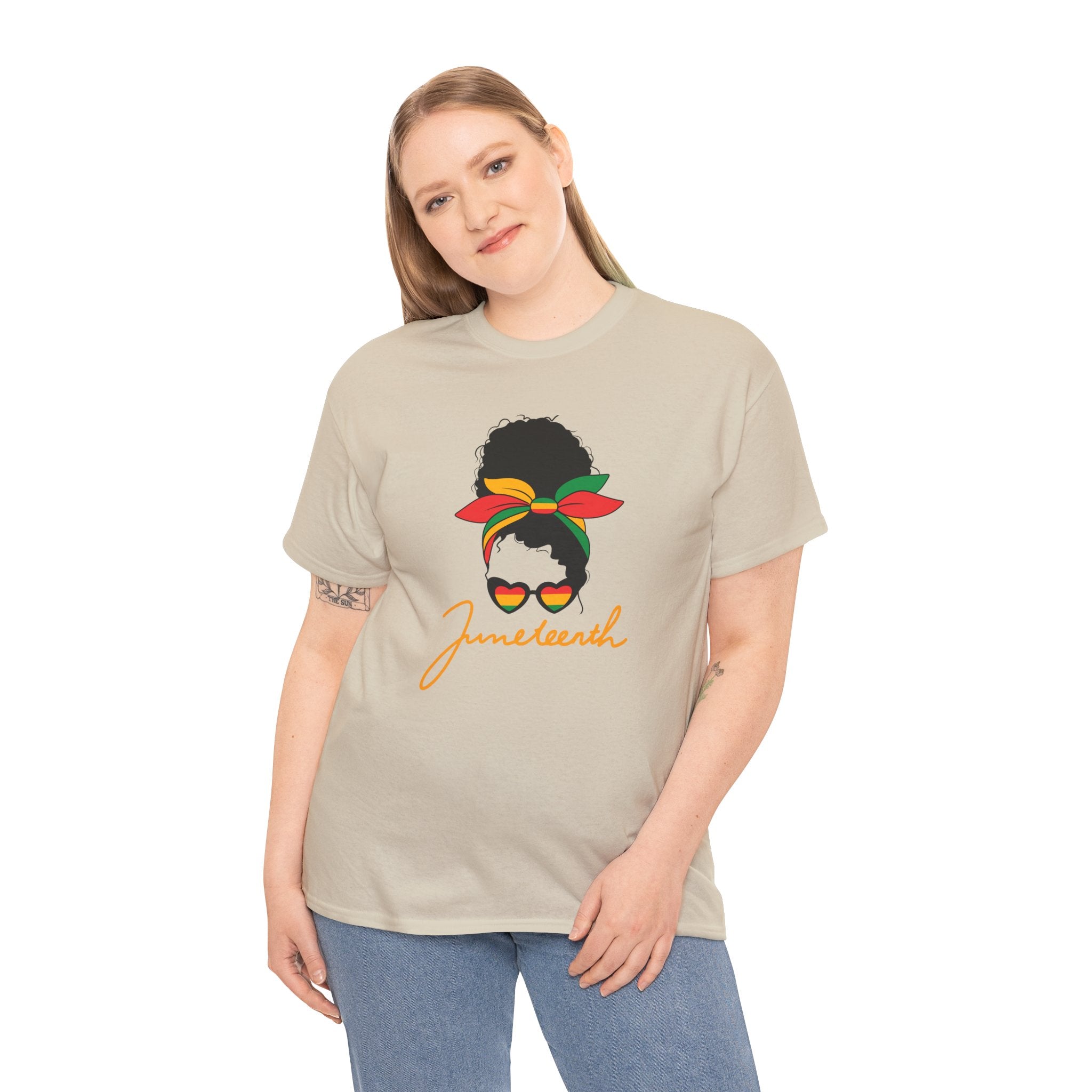 Juneteenth Afro Puff Tee — Juneteenth Celebration T-Shirt
