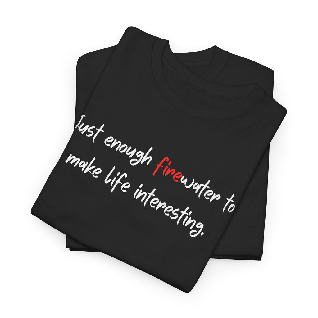 T-Shirt — Minimal 'fine' Chest Embroidered Graphic Tee