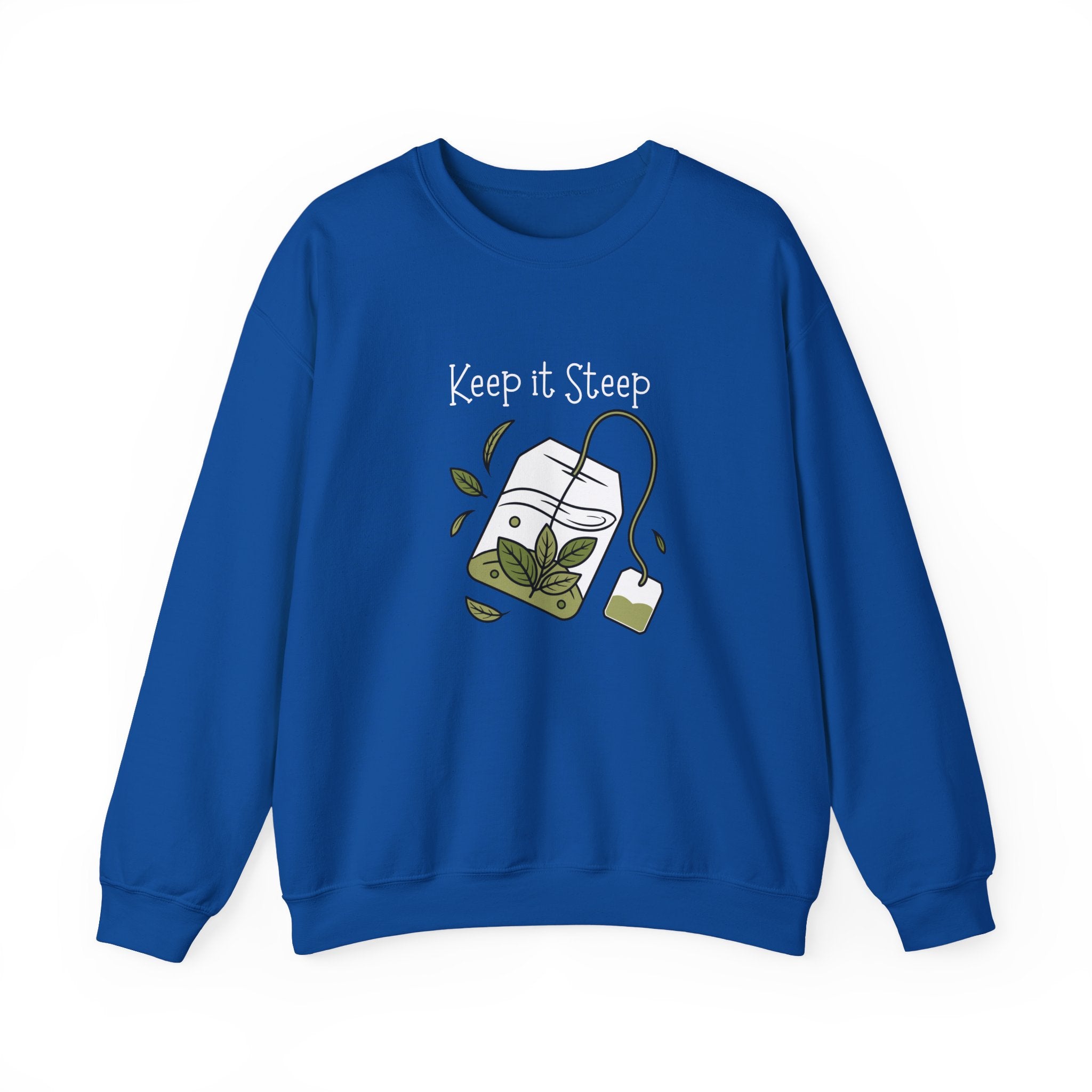 Crewneck Sweatshirt — Herbal Tea Bag Illustration | Cozy Botanical Gift