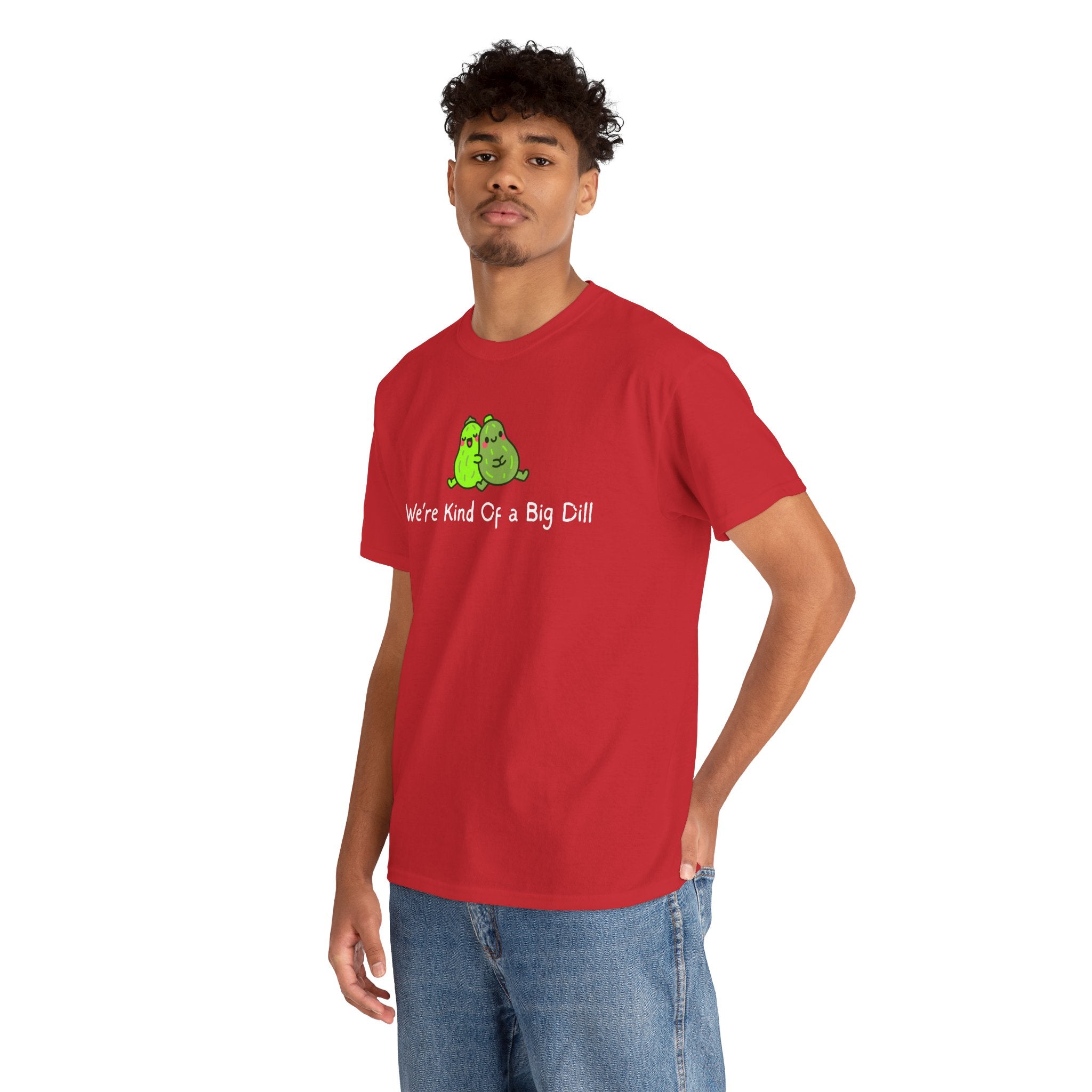Big Dill Pickle Couple T-Shirt — "We're Kind Of a Big Dill" Cute Pun Tee