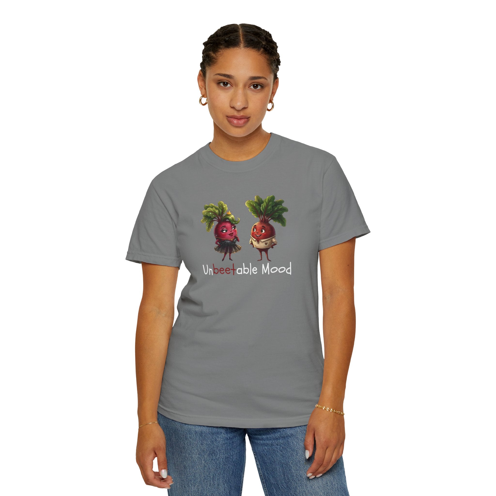 Unbeetable Mood T-Shirt — Cute Beet Characters Veggie Pun Tee