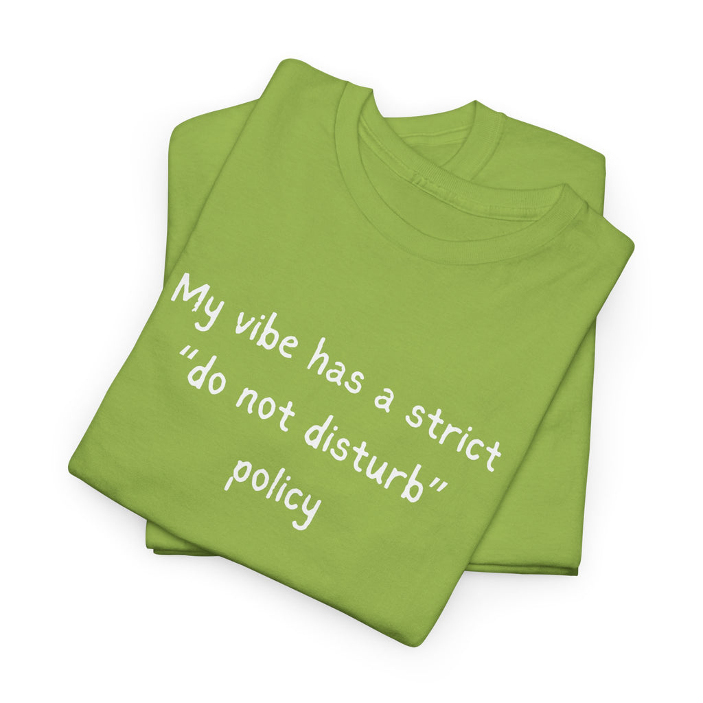 Do Not Disturb Tee — “My vibe has a strict ‘do not disturb’ policy” Graphic T-Shirt