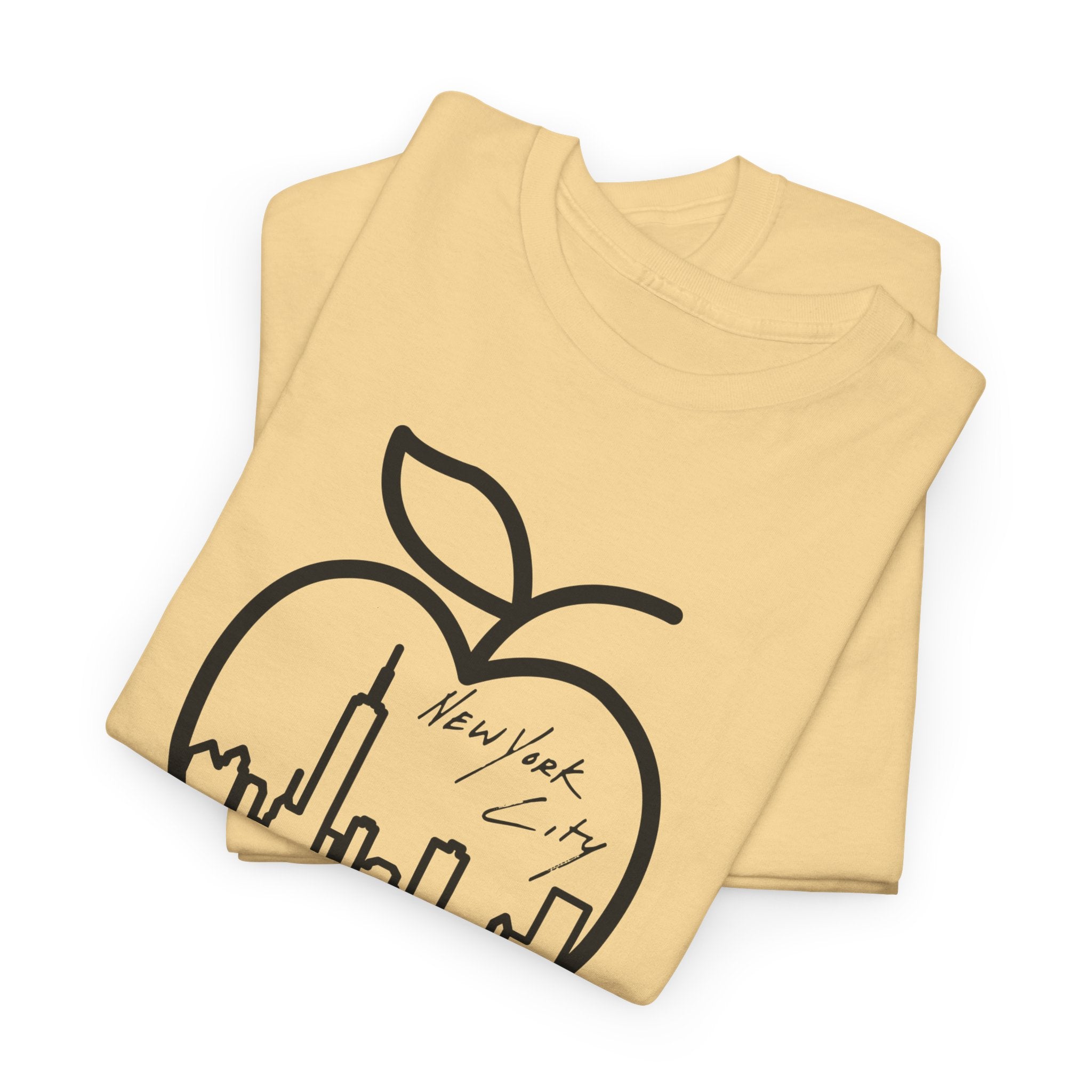 NYC Apple Skyline T‑Shirt — New York City Skyline Graphic Tee
