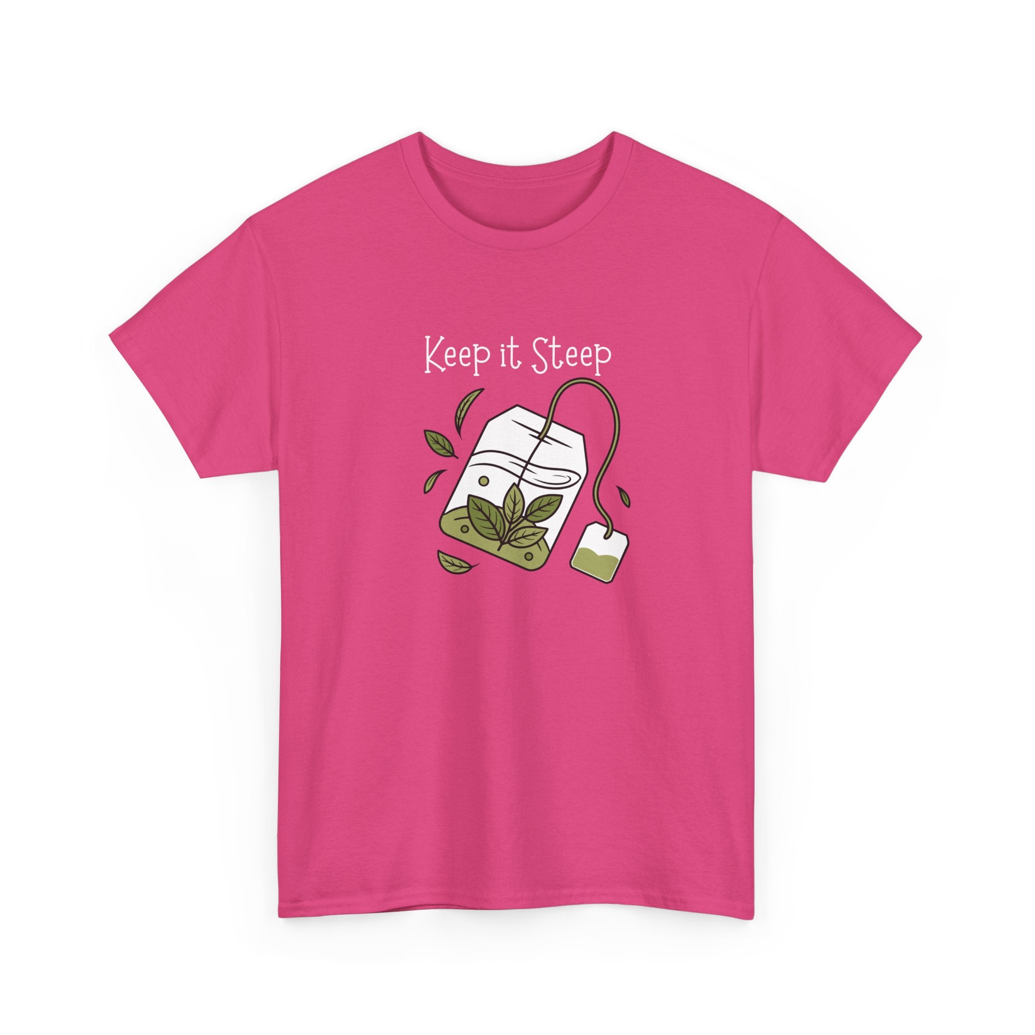 Keep It Steep Tea T-Shirt — Cute Tea Bag Graphic Tee for Tea Lovers