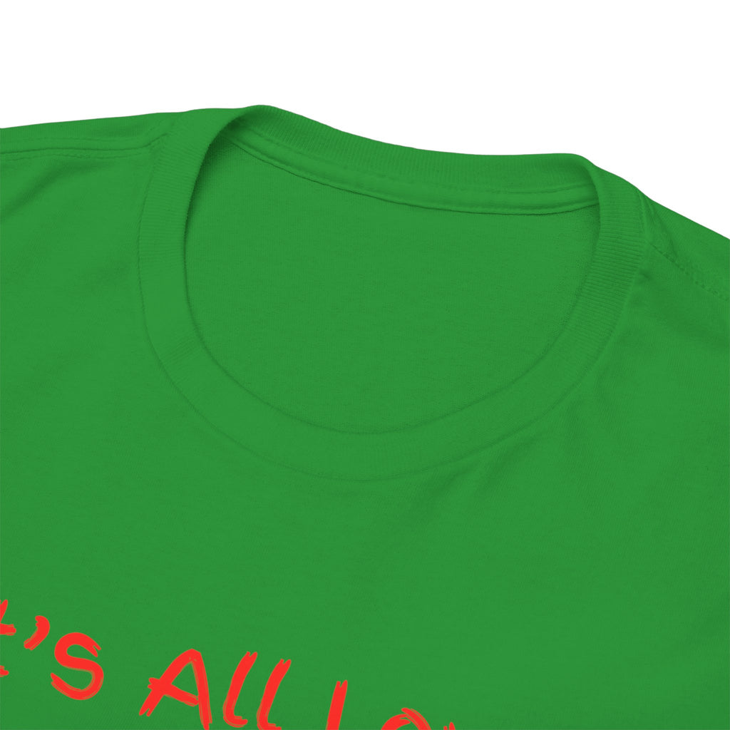 It's All Love Tee — Minimal Red Script Graphic T-Shirt