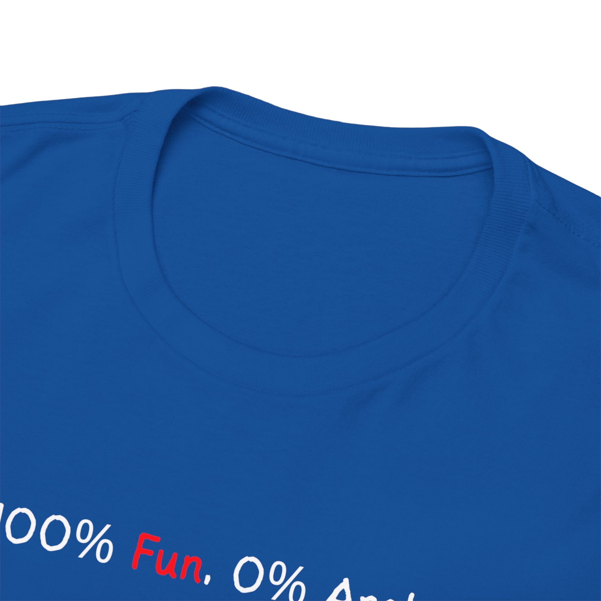 T‑Shirt — “100% Me. 0% Apologies.” Minimalist Graphic Tee