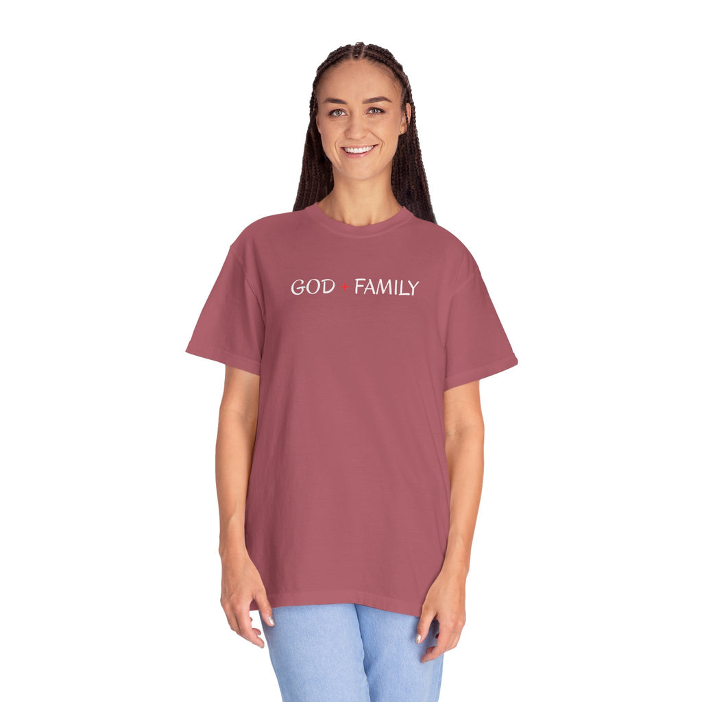 God Family T-Shirt — Faith & Family Garment-Dyed Tee