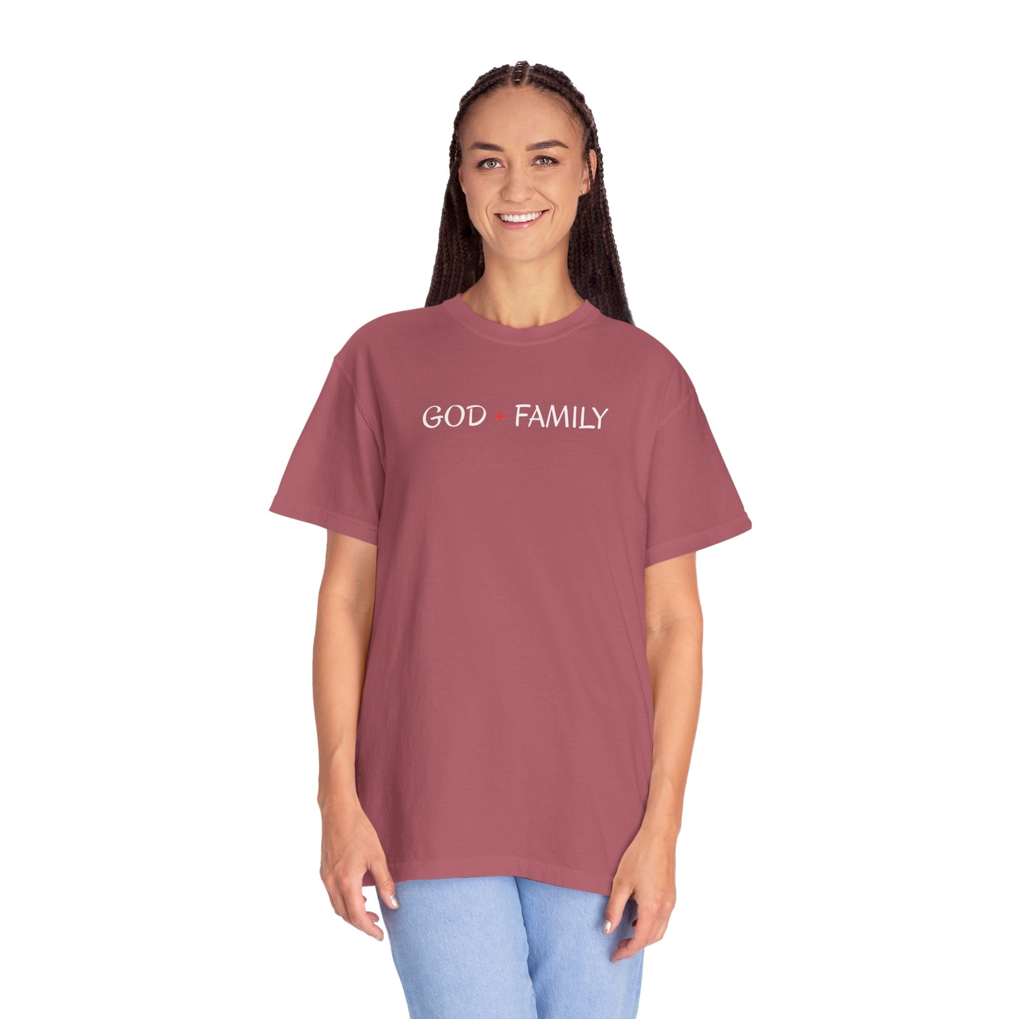 God Family T-Shirt — Faith & Family Garment-Dyed Tee