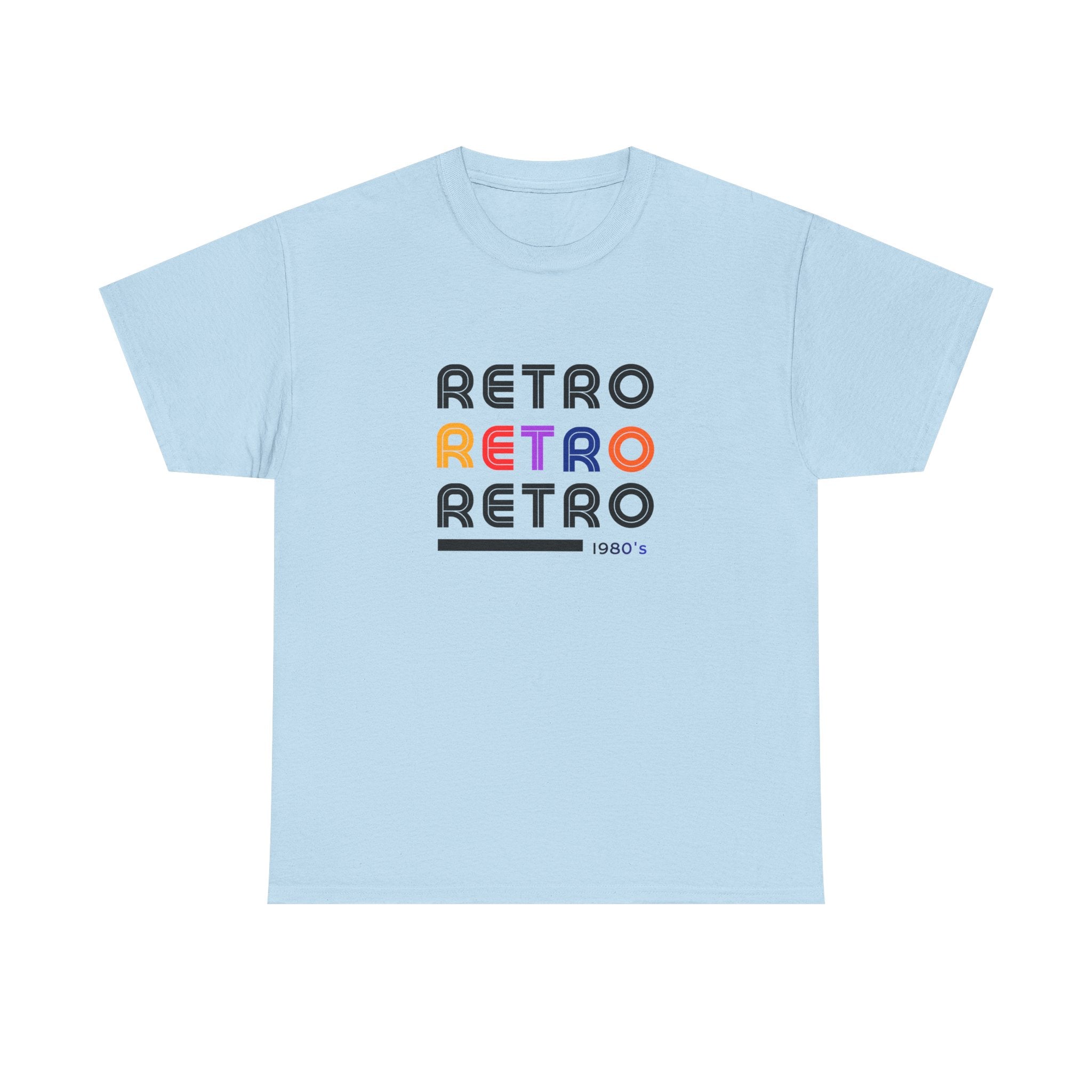 Retro Repeat Tee — Vintage 1980s-Inspired Graphic T-Shirt