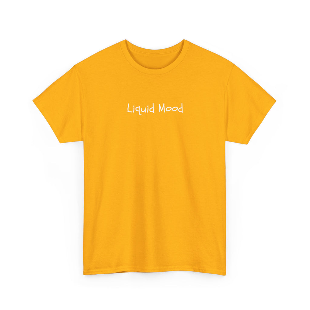 Liquid Mood Tee — Minimalist Black Graphic T‑Shirt