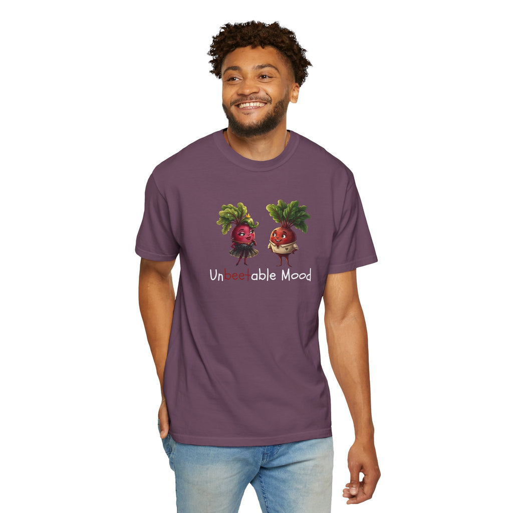 Unbeetable Mood T-Shirt — Cute Beet Characters Veggie Pun Tee
