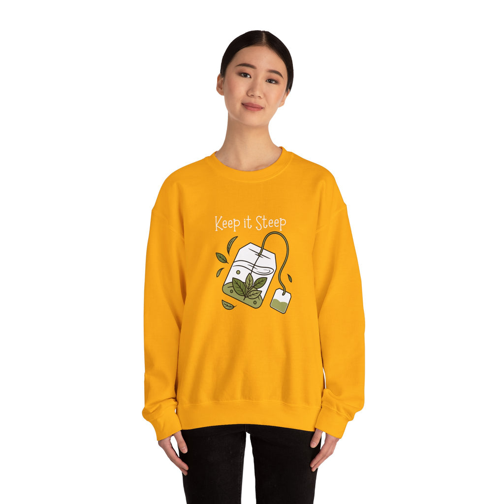 Crewneck Sweatshirt — Herbal Tea Bag Illustration | Cozy Botanical Gift