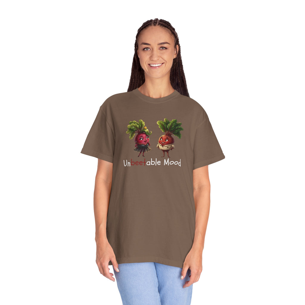 Unbeetable Mood T-Shirt — Cute Beet Characters Veggie Pun Tee