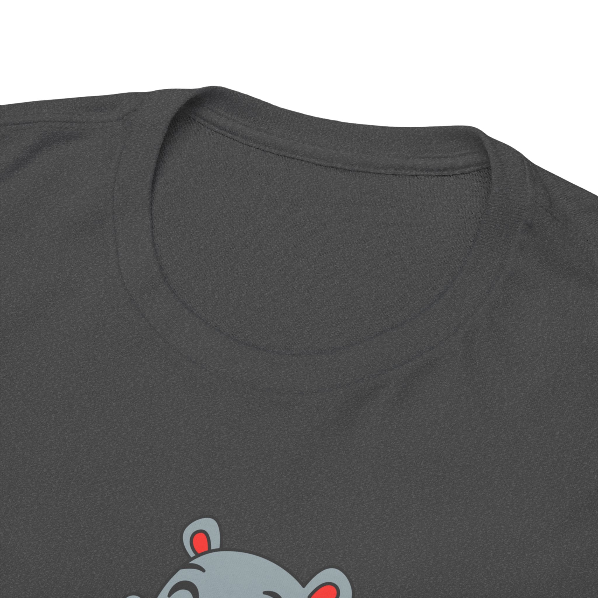 Hippo Eating Watermelon Tee — "Gone in Seconds" Cute Animal Graphic Shirt